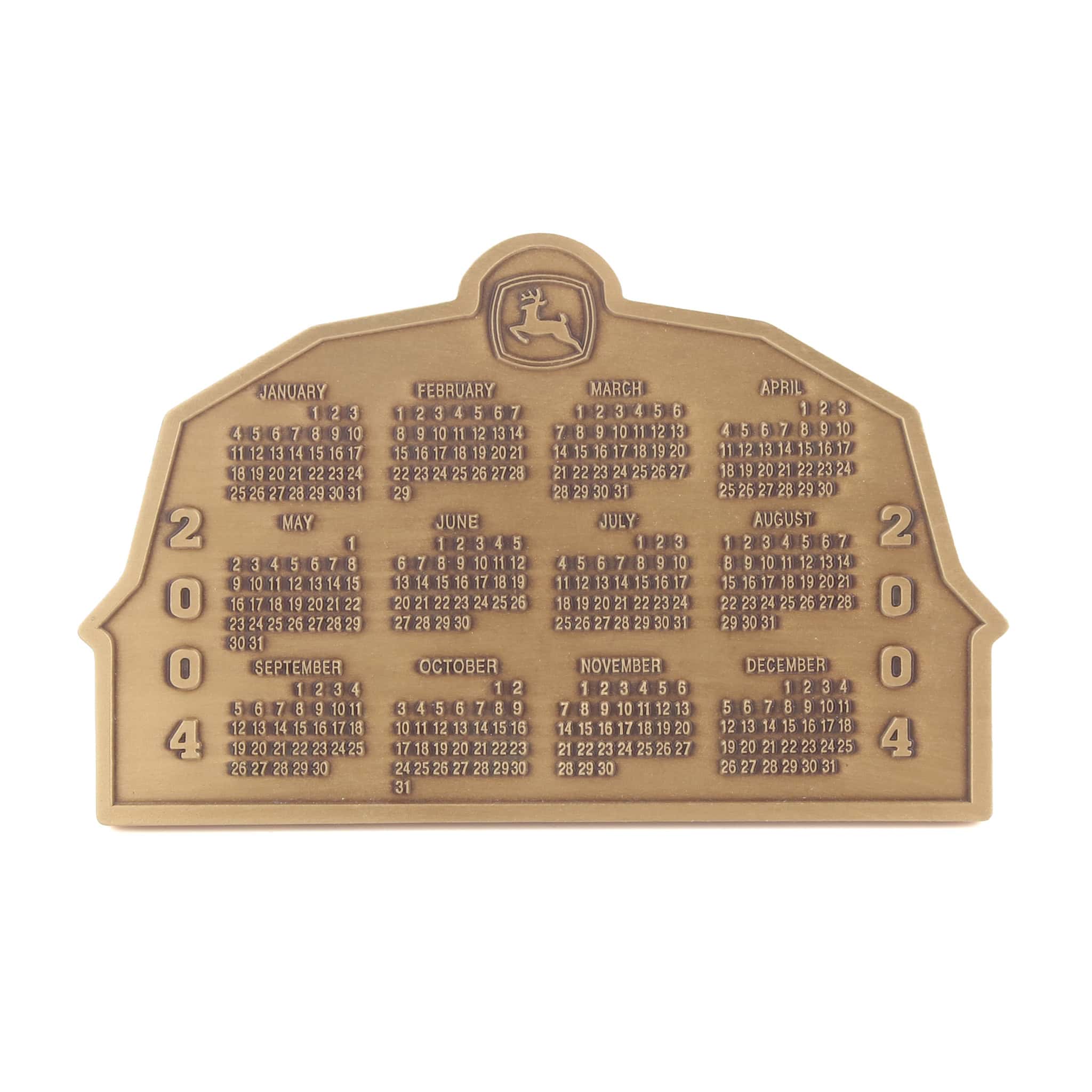 2004 John Deere Calendar Medallion, Timeless Legends 1978 Model 4440 & 7721 Combine - Image 2