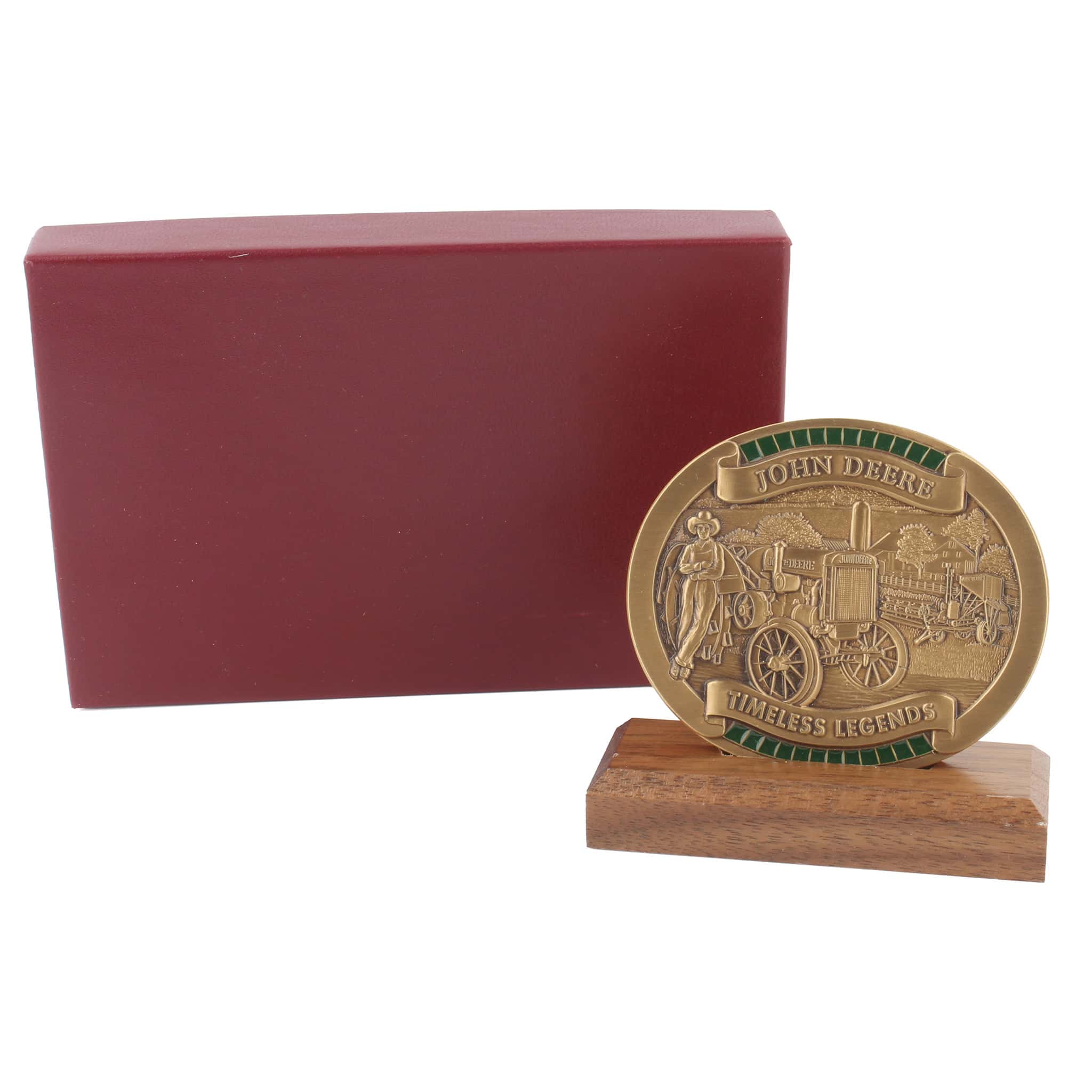 2005 John Deere Calendar Medallion, Timeless Legends 1923 Model D Tractor & No 2 Combine