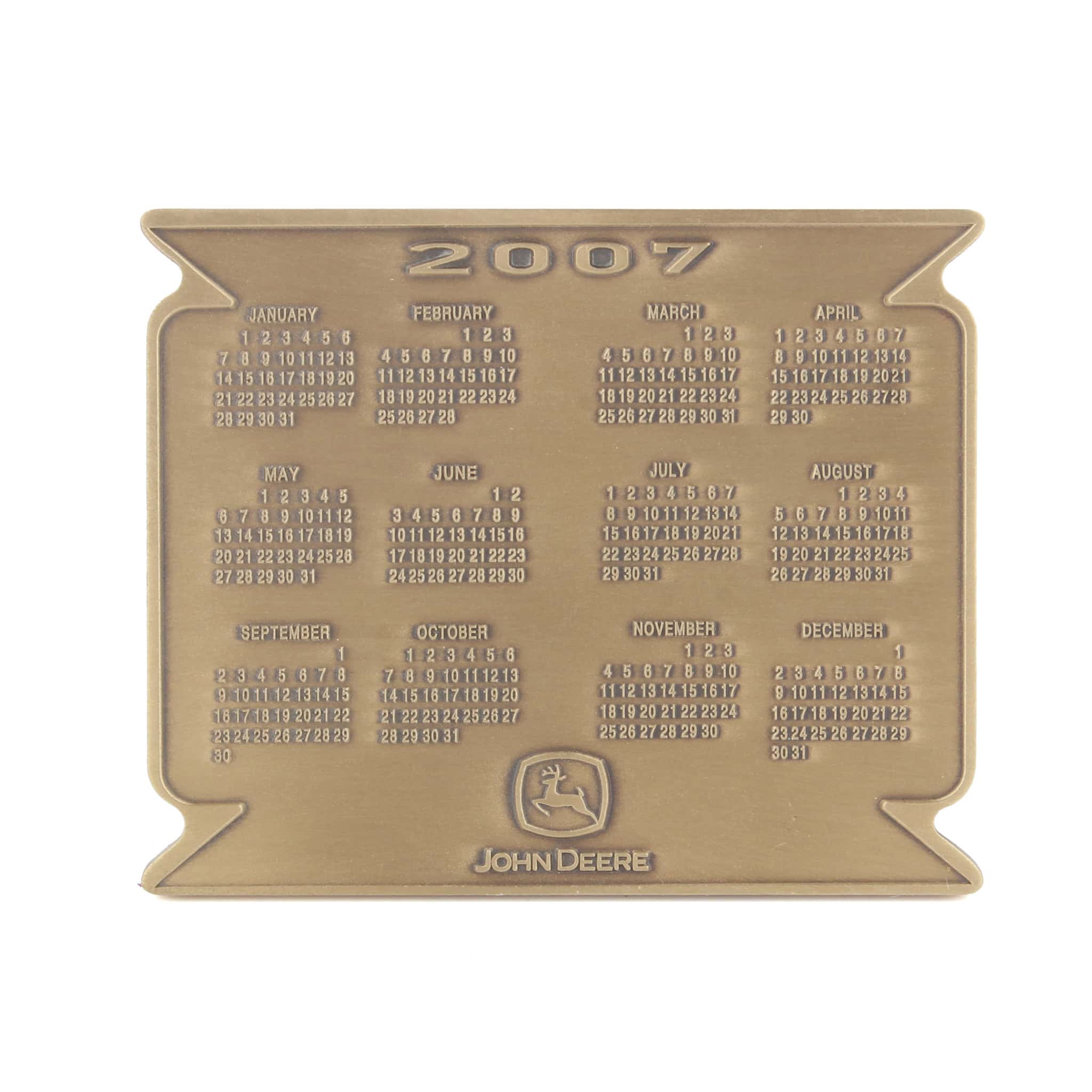 2007 John Deere Calendar Medallion, Contemporary Legends 8420 & 8420T Tractors - Image 2