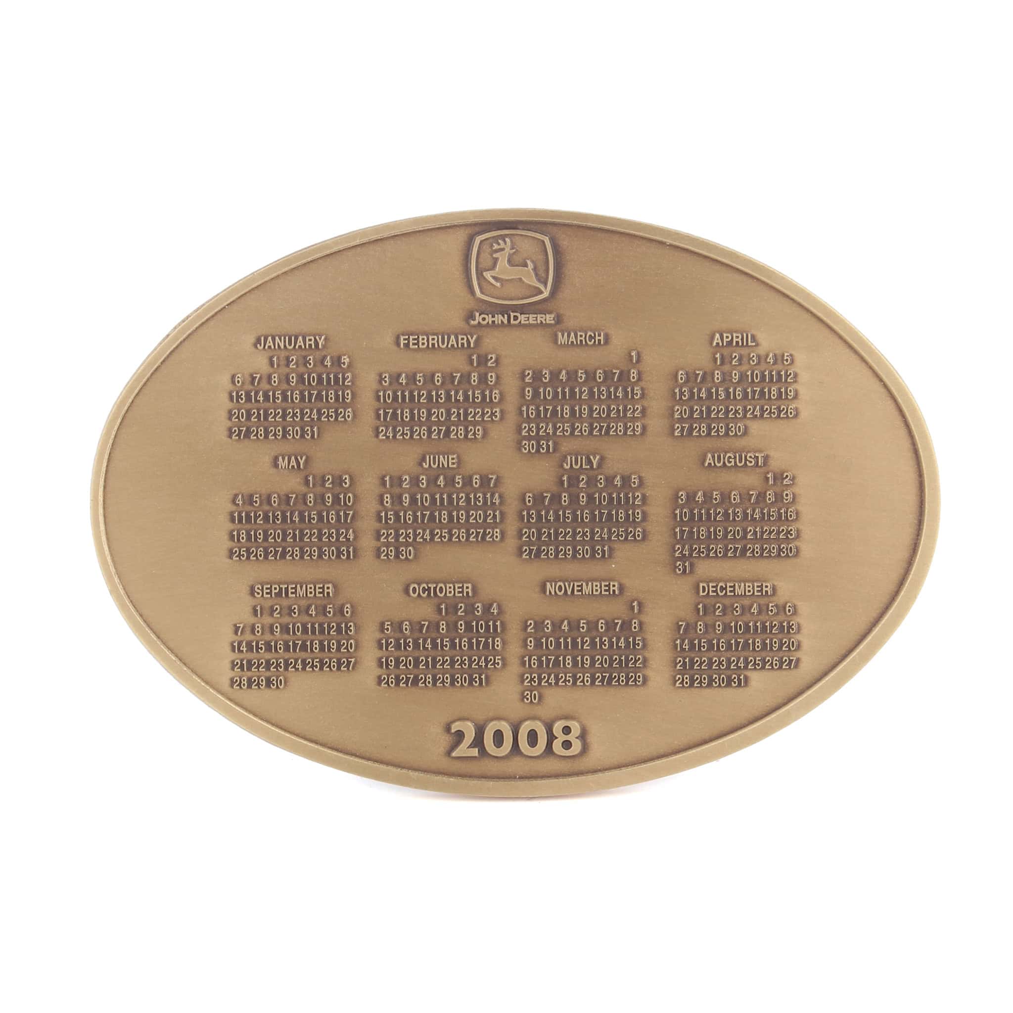 2008 John Deere Calendar Medallion, Contemporary Legends 6430 & 7930 Tractors - Image 2