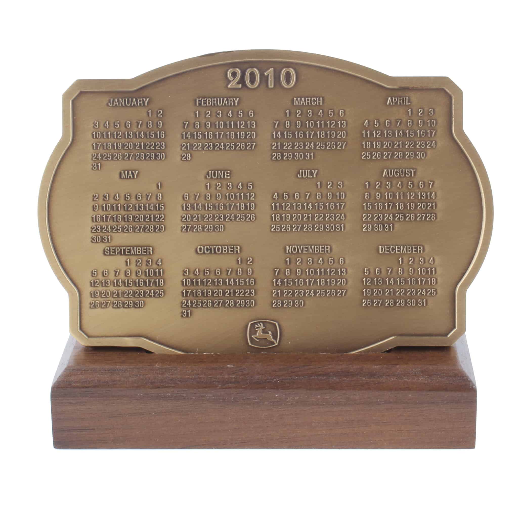 2010 John Deere Calendar Medallion, Contemporary Legend, 6D & 5E Tractor - Image 3