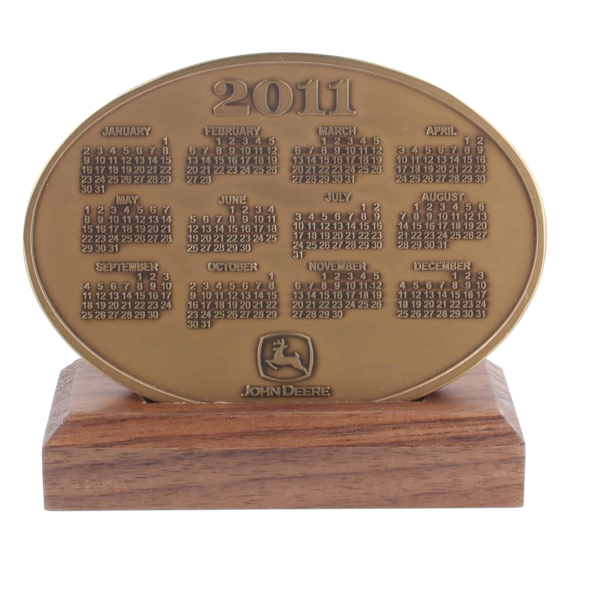 2011 John Deere Calendar Medallion, Contemporary Legends, 9870 STS Combine & 8345R Tractor - Image 3