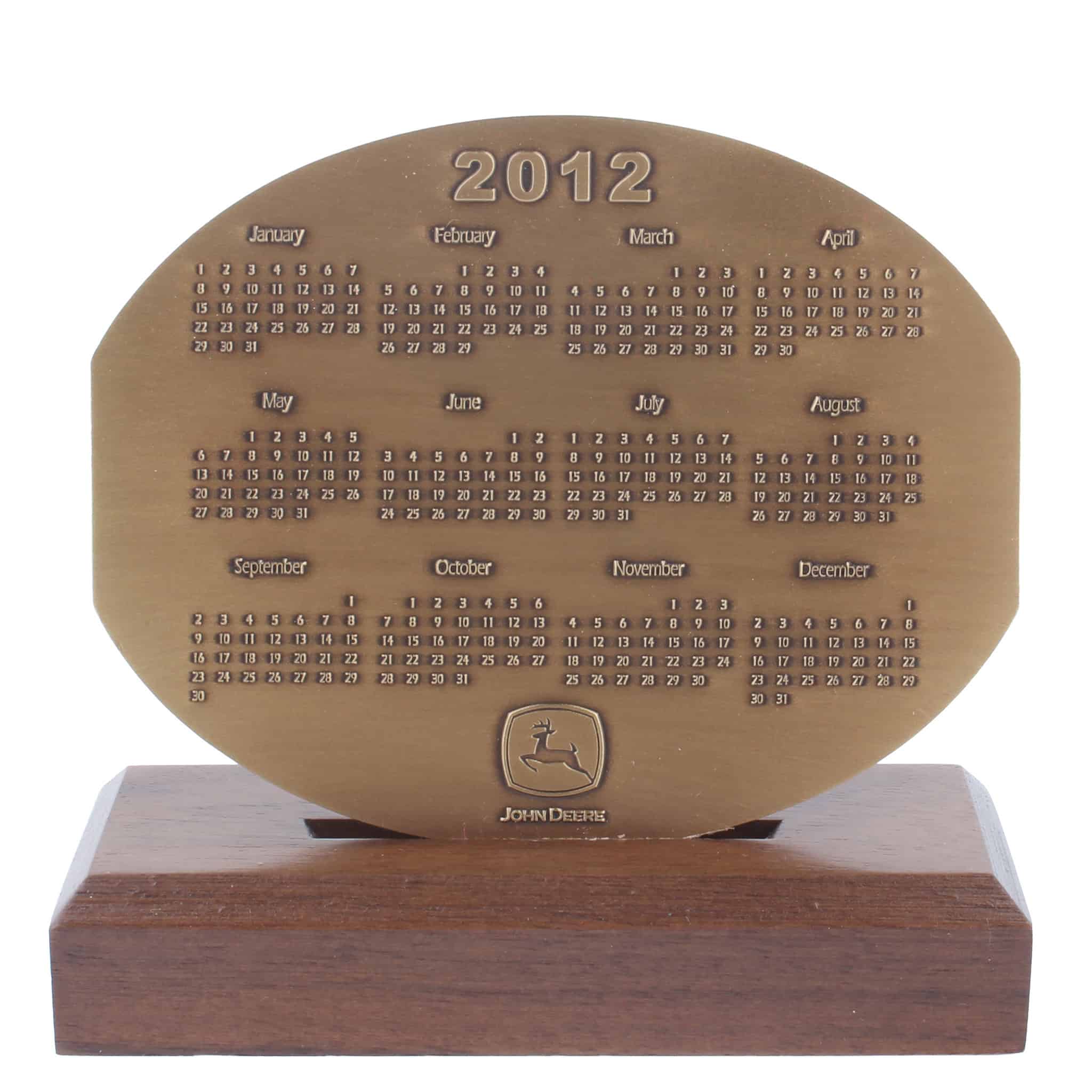 2012 John Deere Calendar Medallion, Contemporary Legends, 8335RT & 8630R Tractor - Image 3