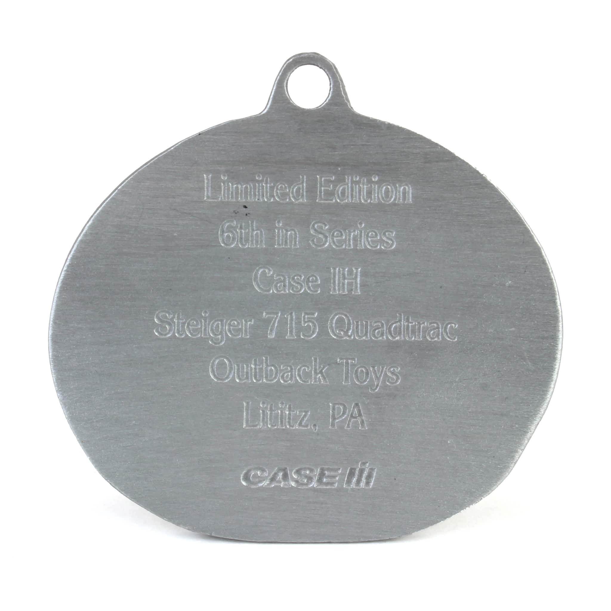 2024 Limited Edition Case IH Steiger 715 Quadtrac Tractor Christmas Ornament, 6th in Outback Toys Series - Image 2