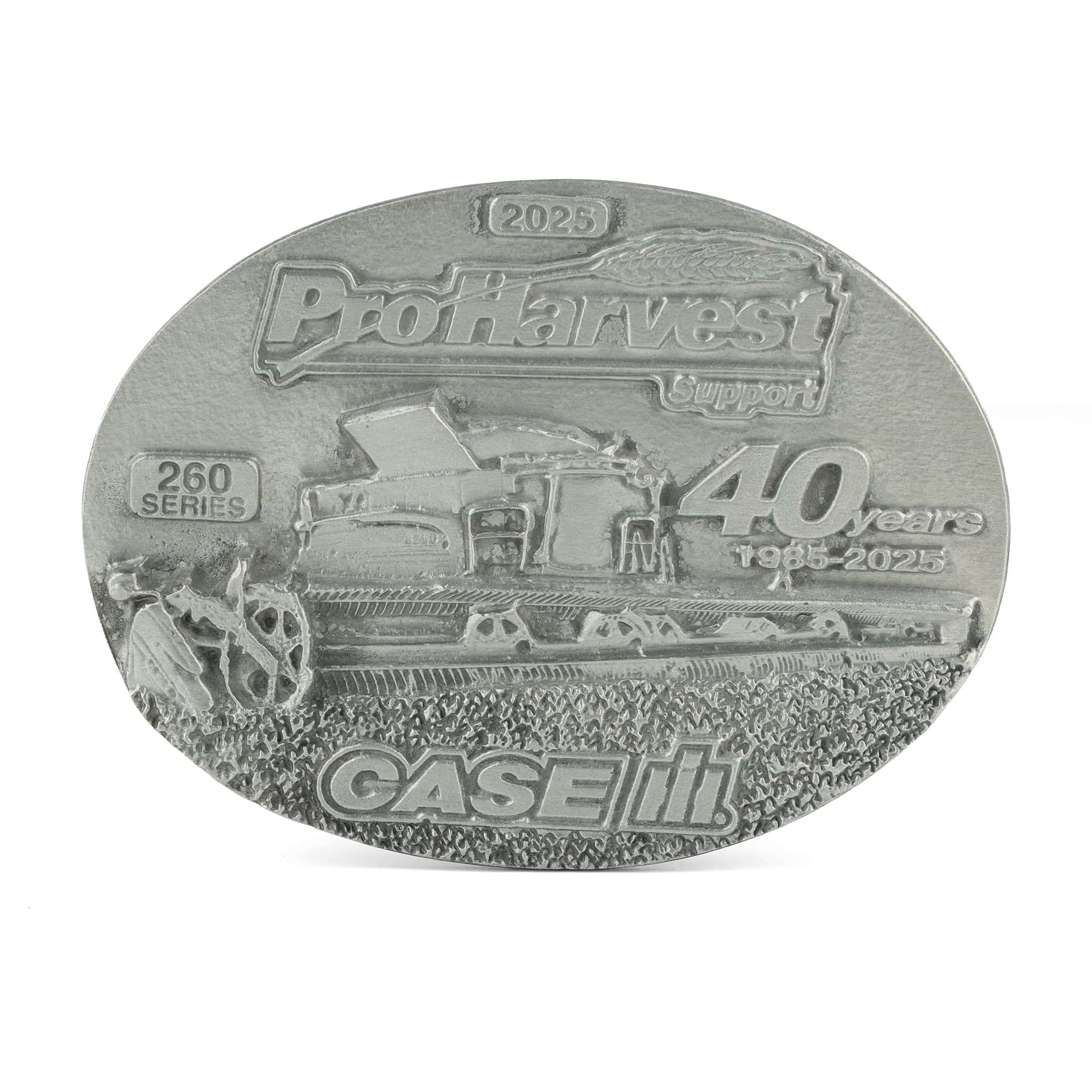 2025 Case IH ProHarvest 40 Years Pewter Belt Buckle