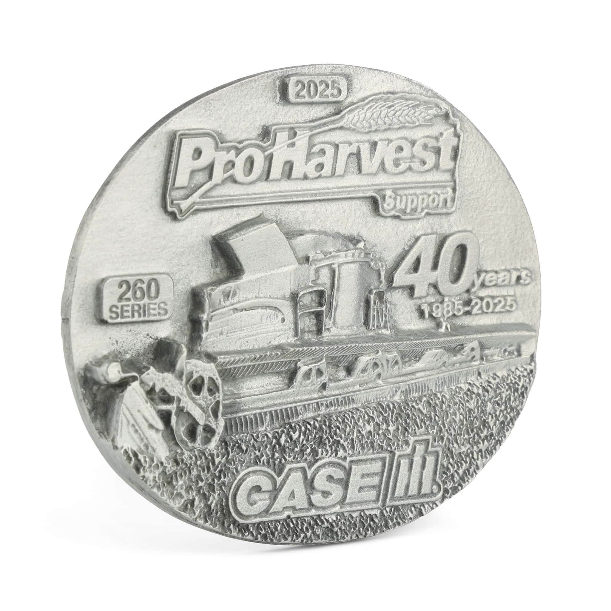 2025 Case IH ProHarvest 40 Years Pewter Belt Buckle - Image 3