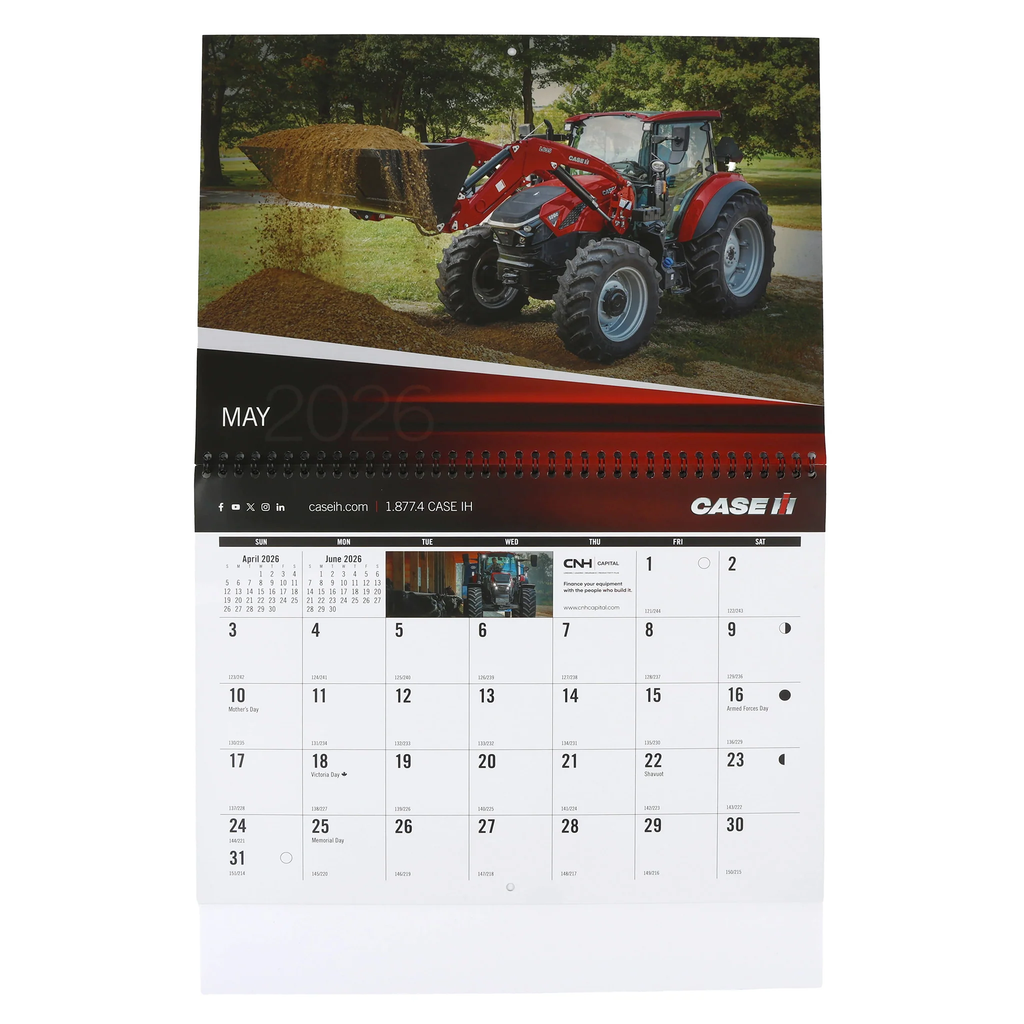 2026 Case IH 12 Month Wall Calendar, 13in x 11.5in - Image 4