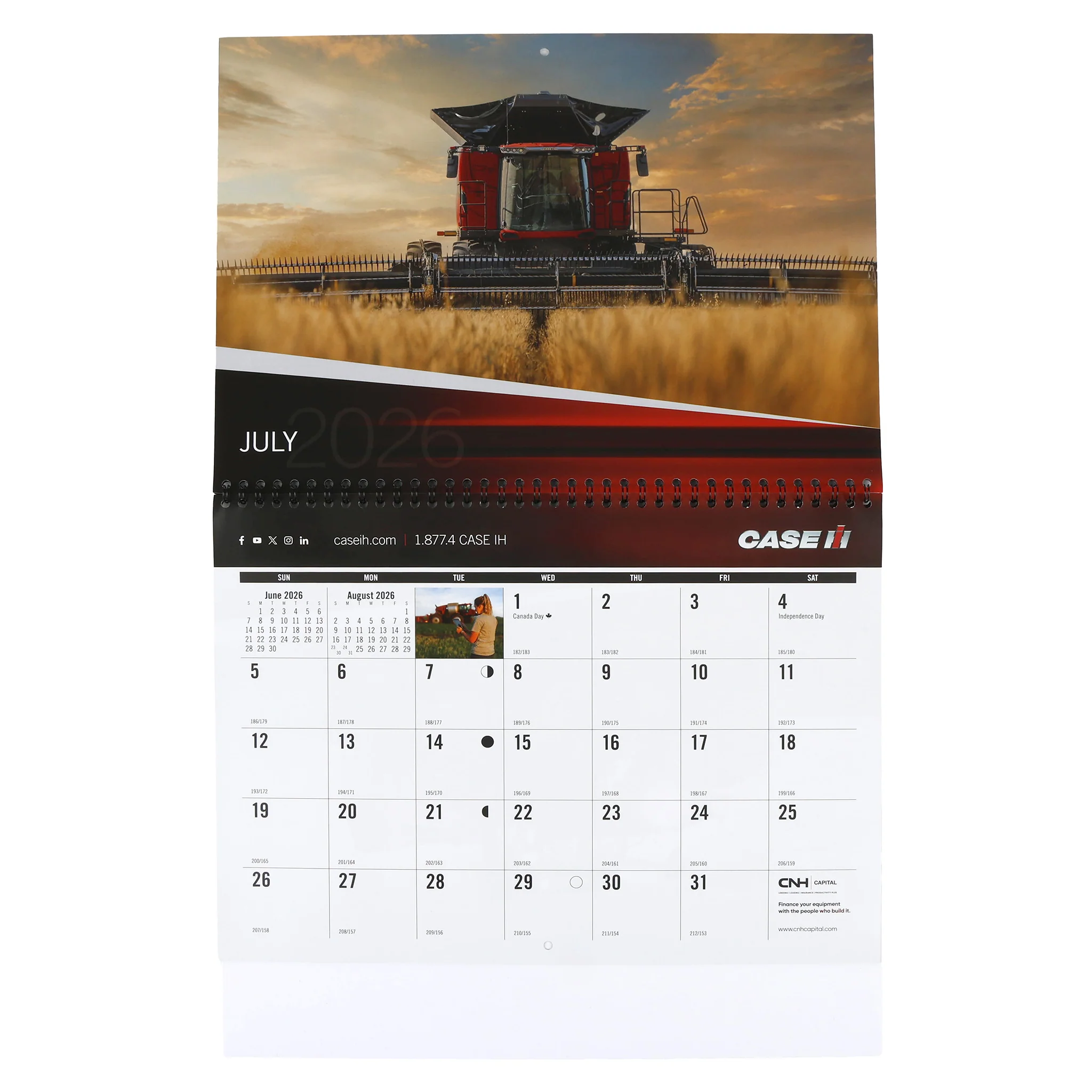 2026 Case IH 12 Month Wall Calendar, 13in x 11.5in - Image 5