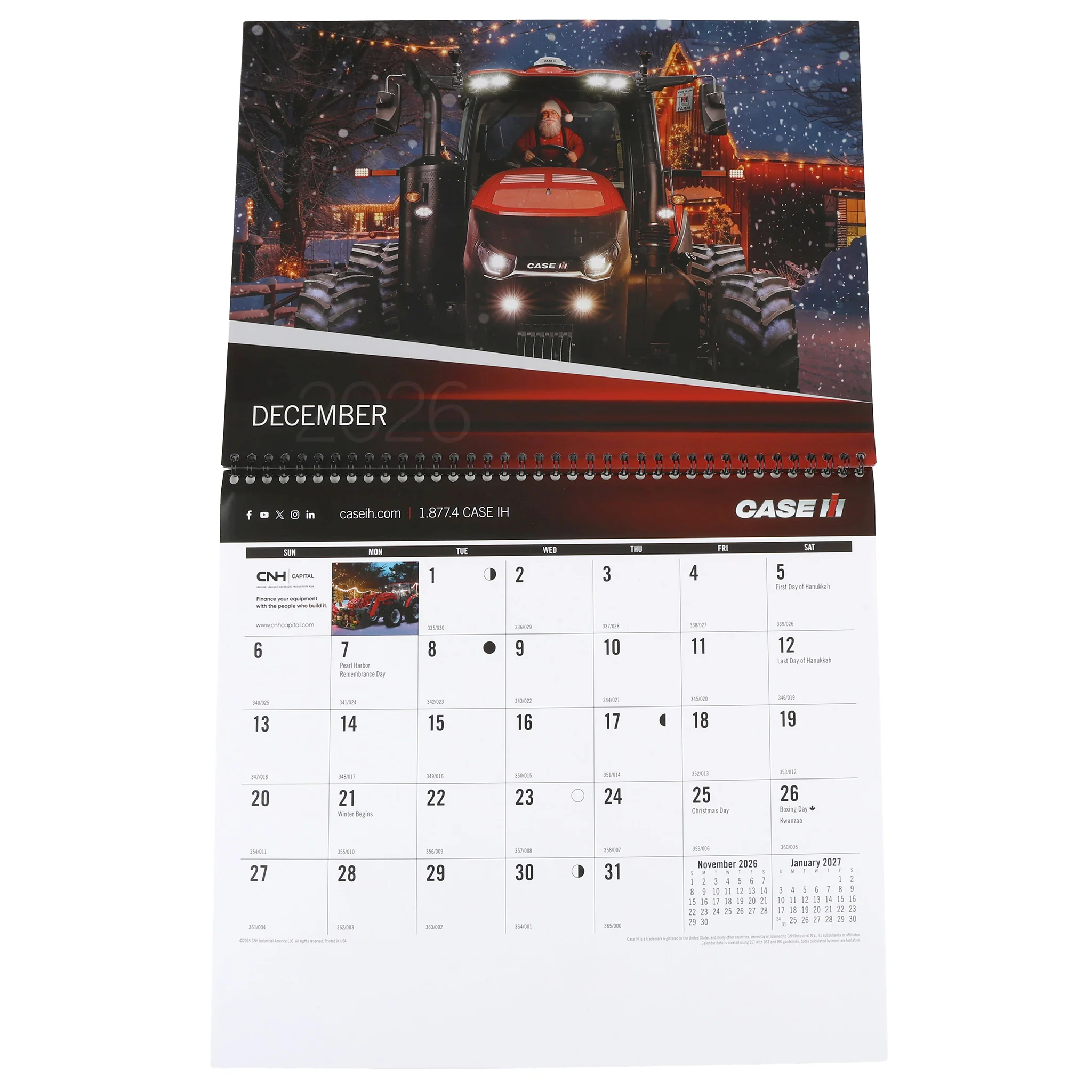2026 Case IH 12 Month Wall Calendar, 13in x 11.5in - Image 8