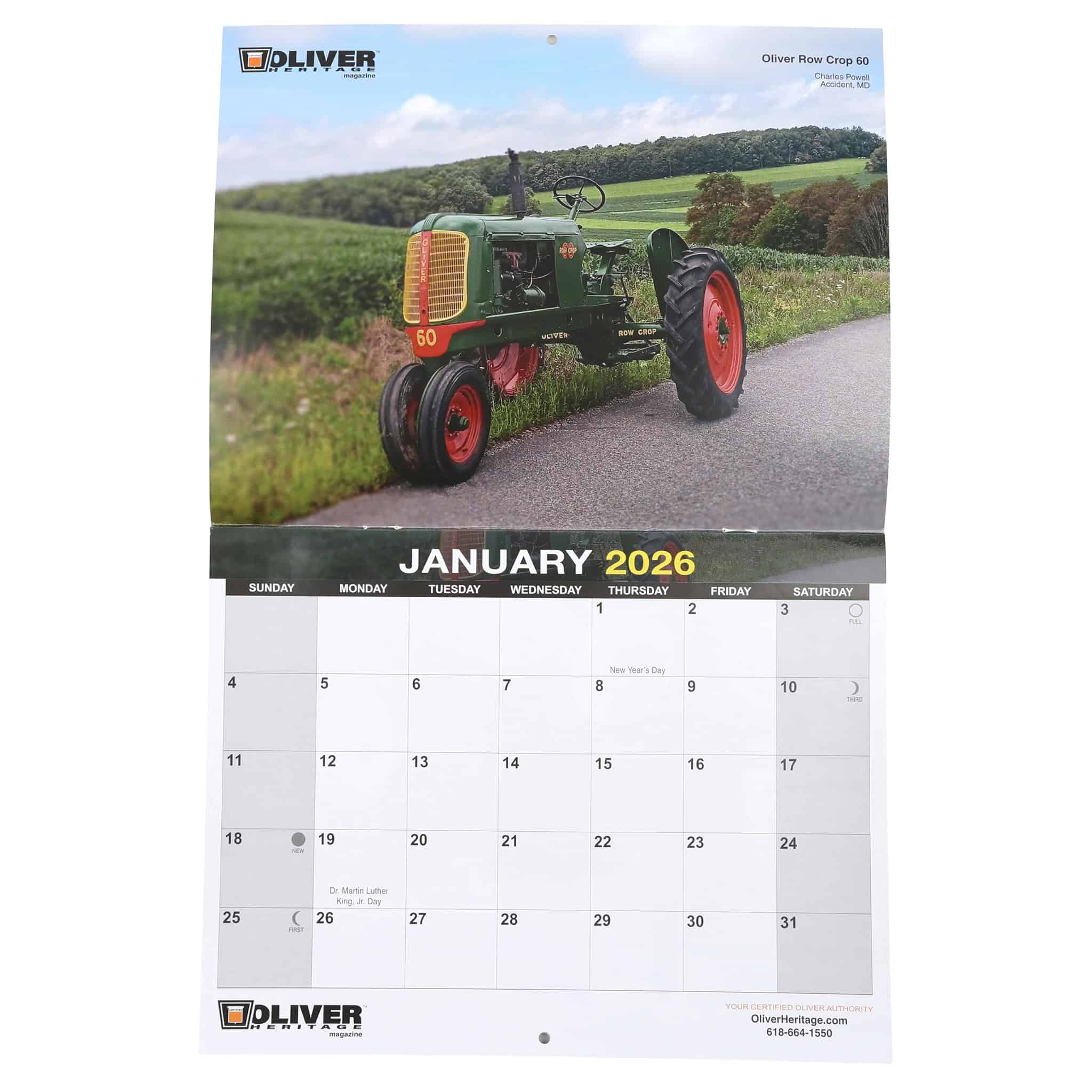 2026 Oliver Heritage 13 Month Wall Calendar - Image 2