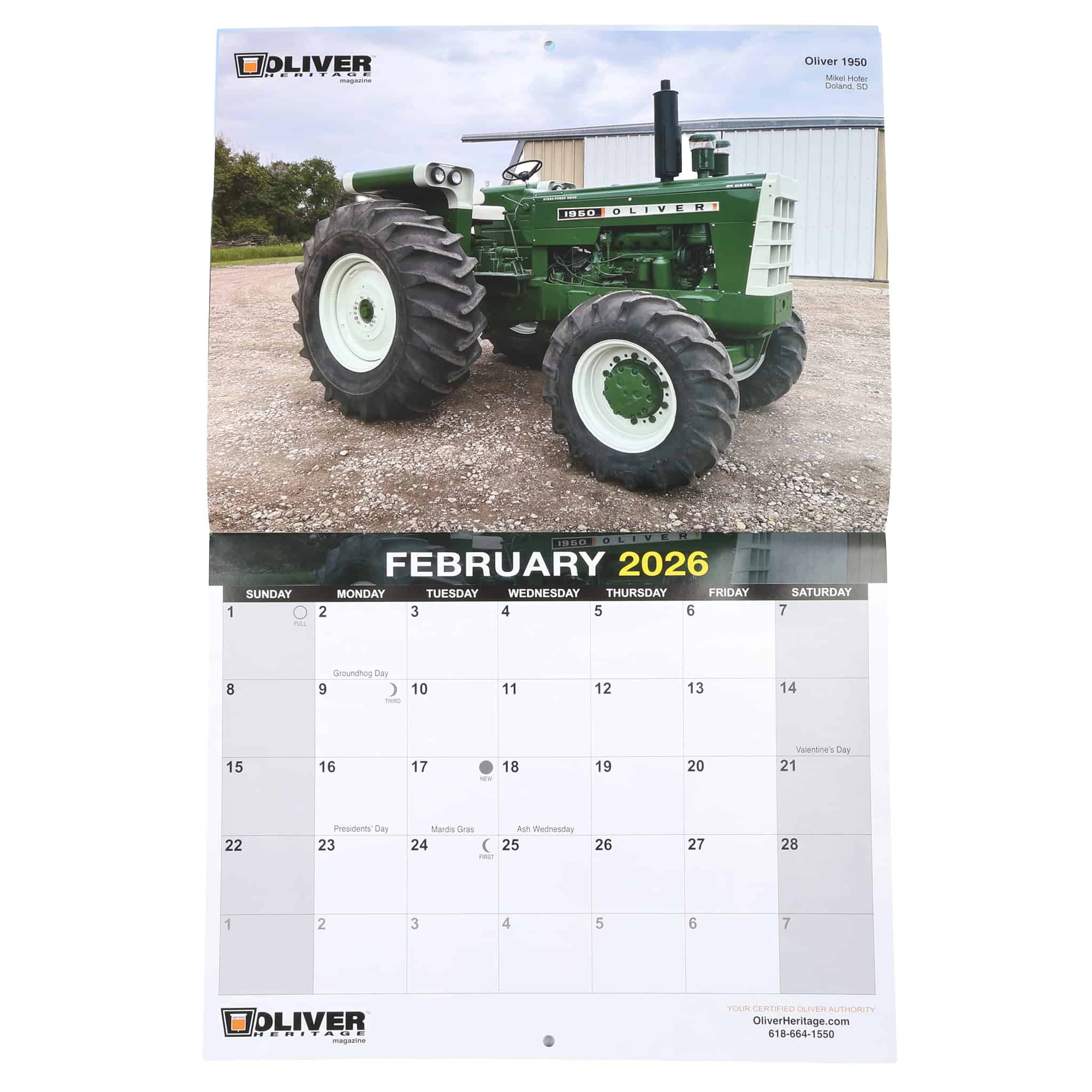2026 Oliver Heritage 13 Month Wall Calendar - Image 3