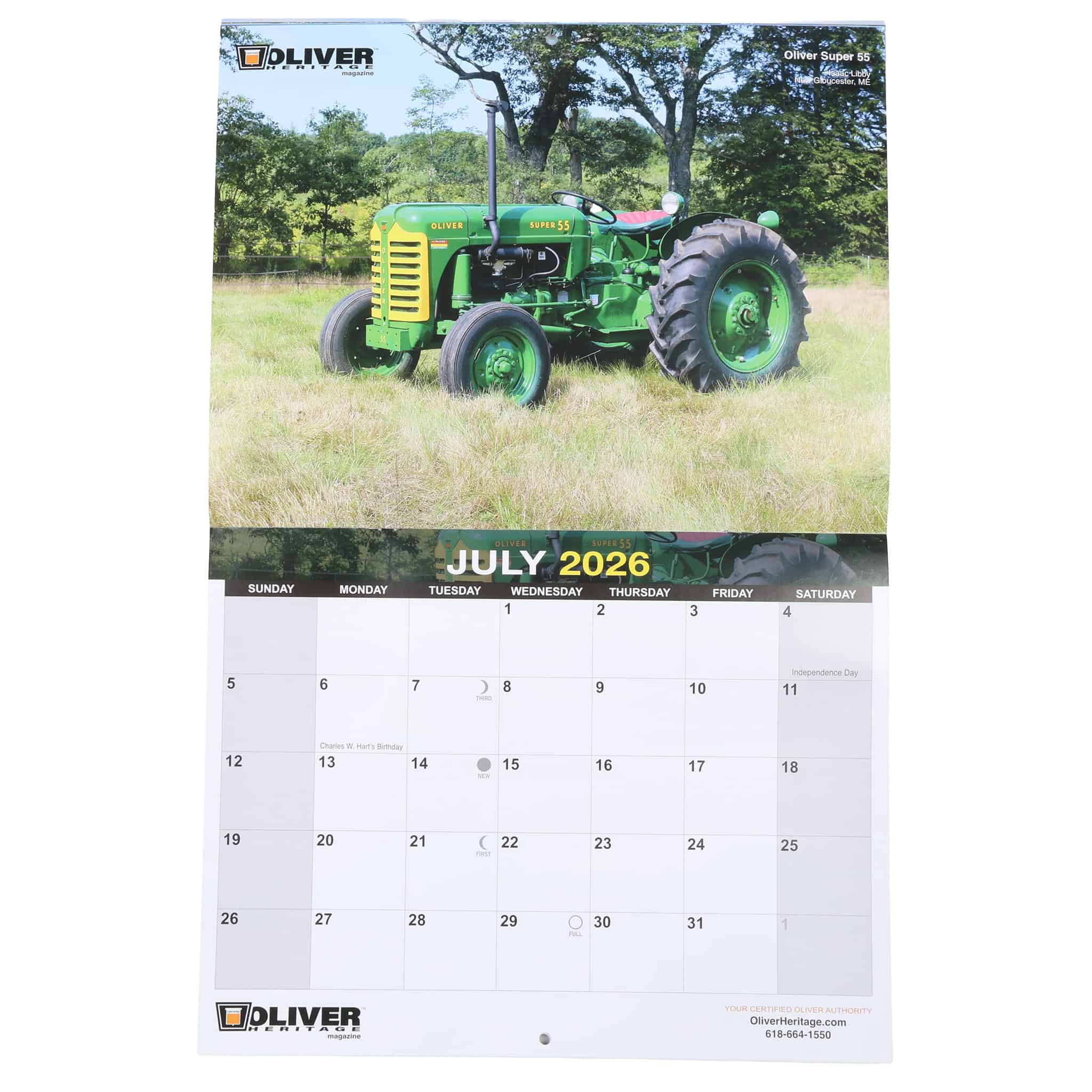 2026 Oliver Heritage 13 Month Wall Calendar - Image 4