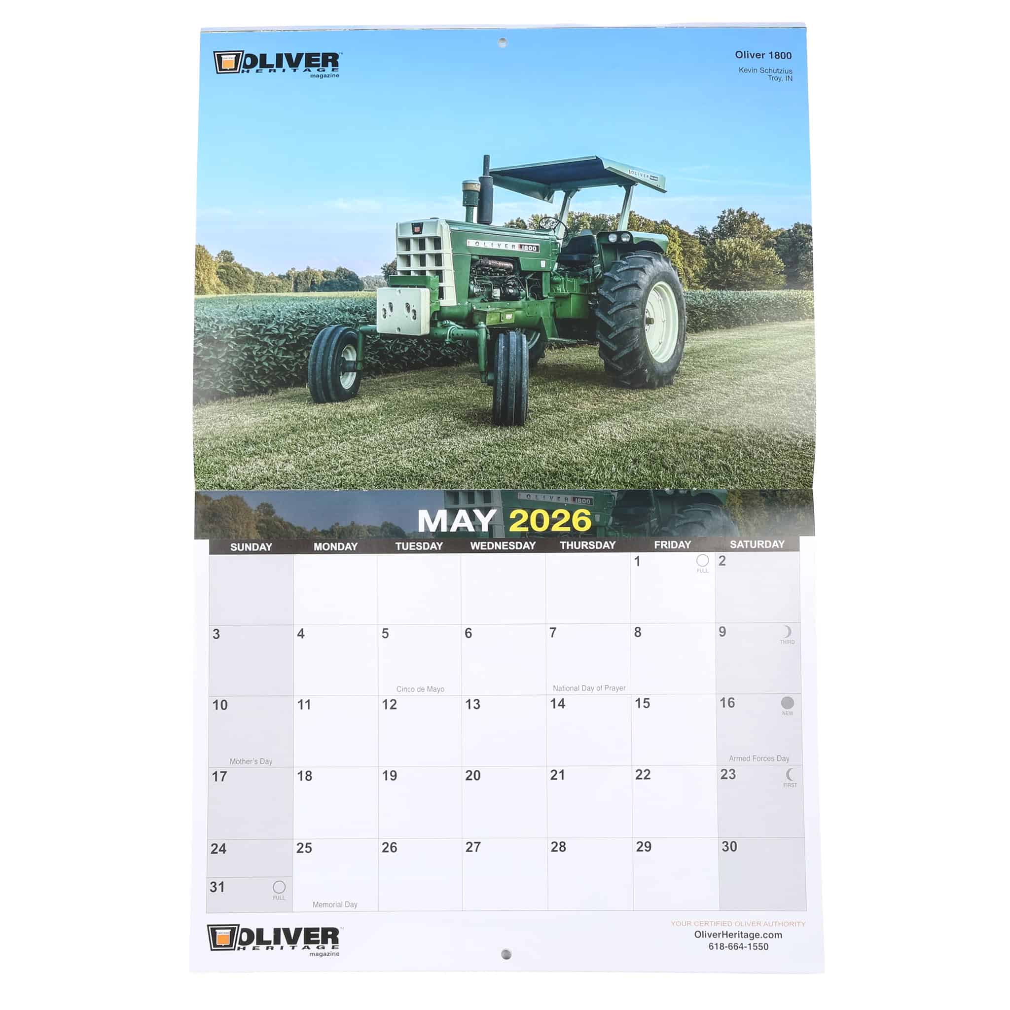 2026 Oliver Heritage 13 Month Wall Calendar - Image 7