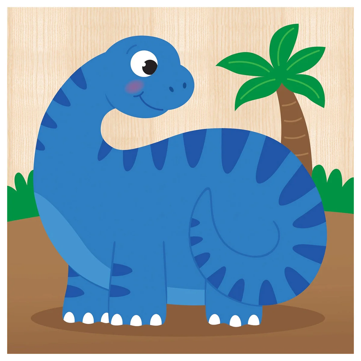 4-pack of Chunky Wood Dinosaur Puzzles - Image 3