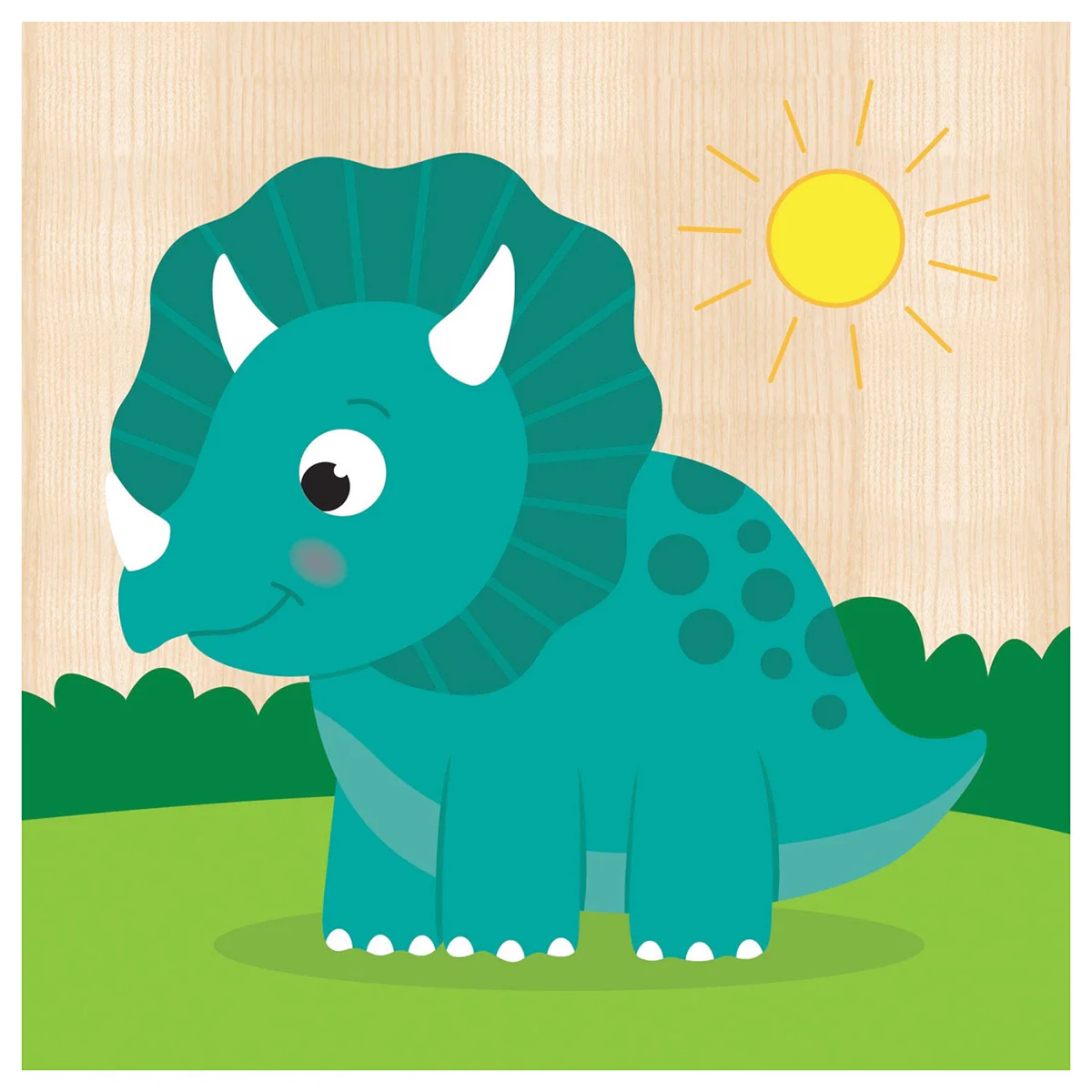 4-pack of Chunky Wood Dinosaur Puzzles - Image 6