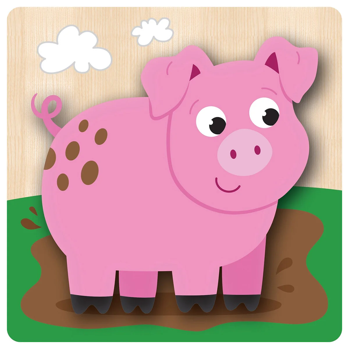 4-pack of Chunky Wood Farm Puzzles - Image 4