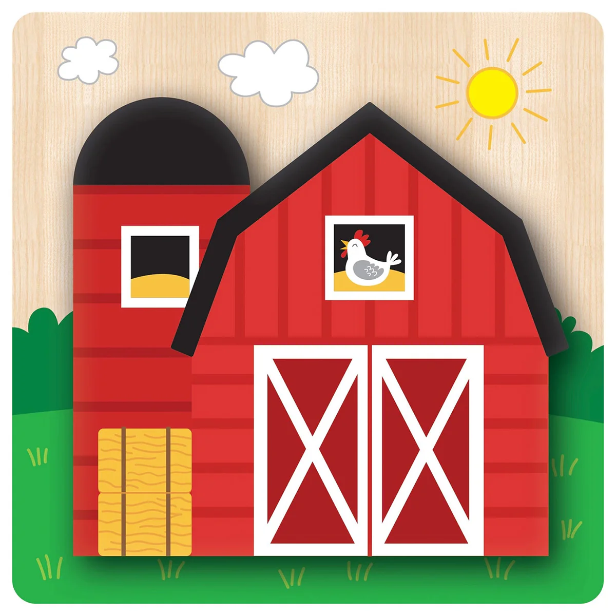 4-pack of Chunky Wood Farm Puzzles - Image 6
