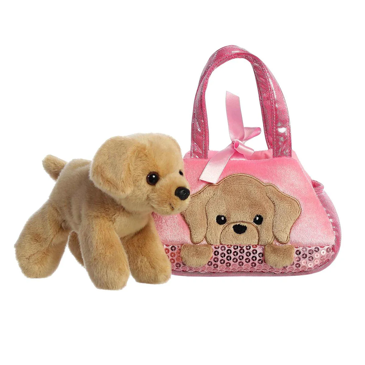 7" Peek-a-Boo Lab Plush Fancy Pals by Aurora - Image 2