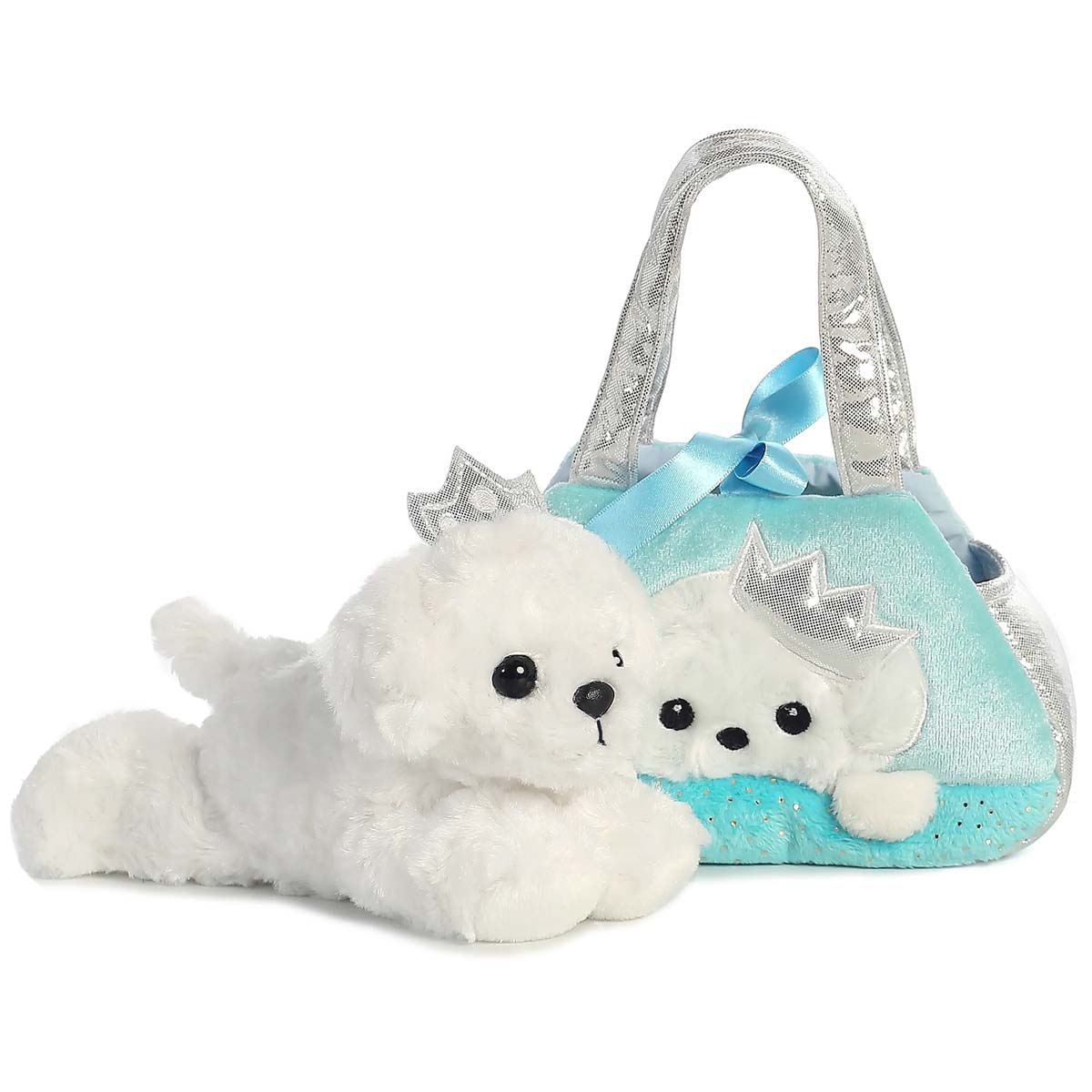 7in Peek-A-Boo Princess Puppy Fancy Pals Plush Animal By Aurora - Image 2