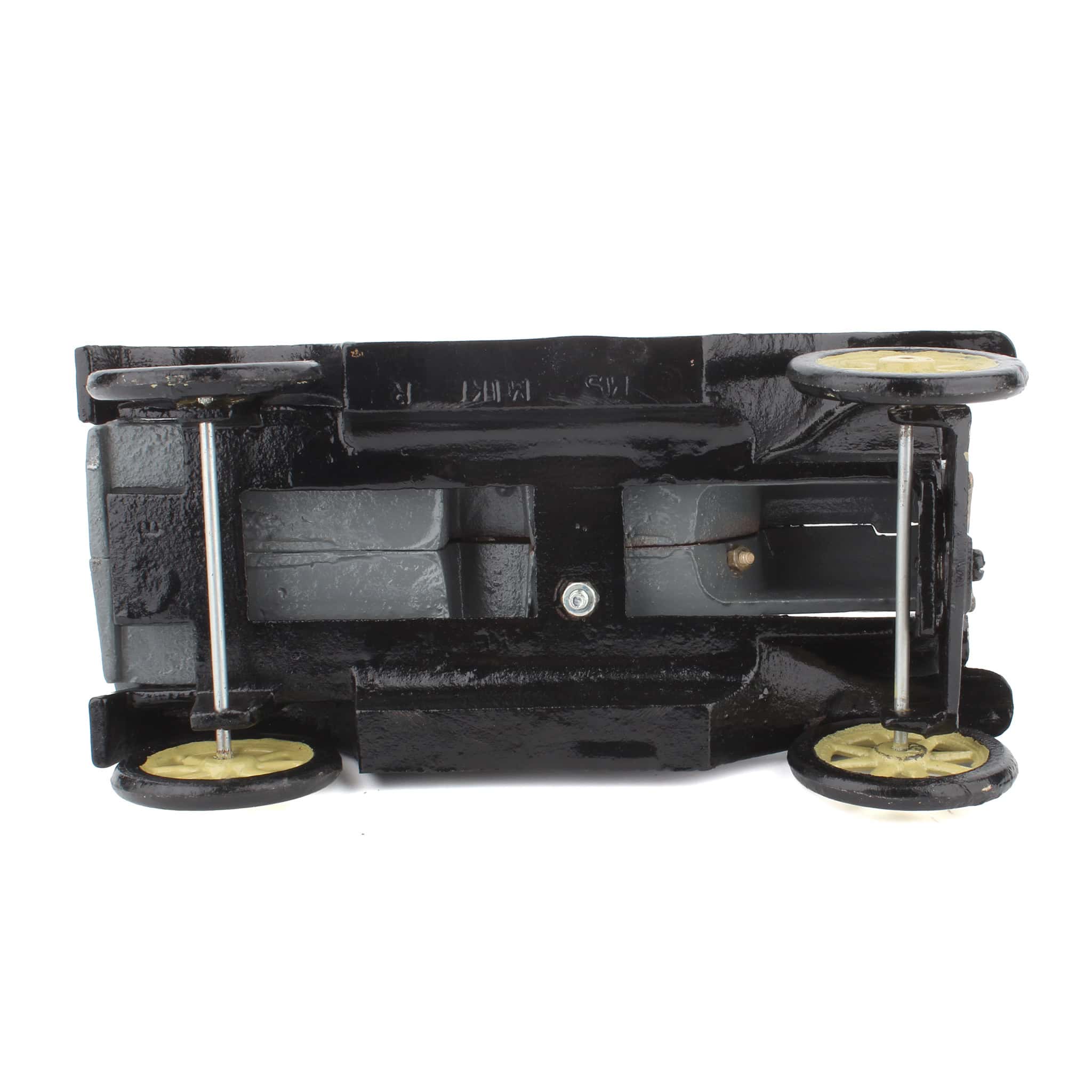 9-Inch Cast Iron Gray Delivery Truck - Image 4