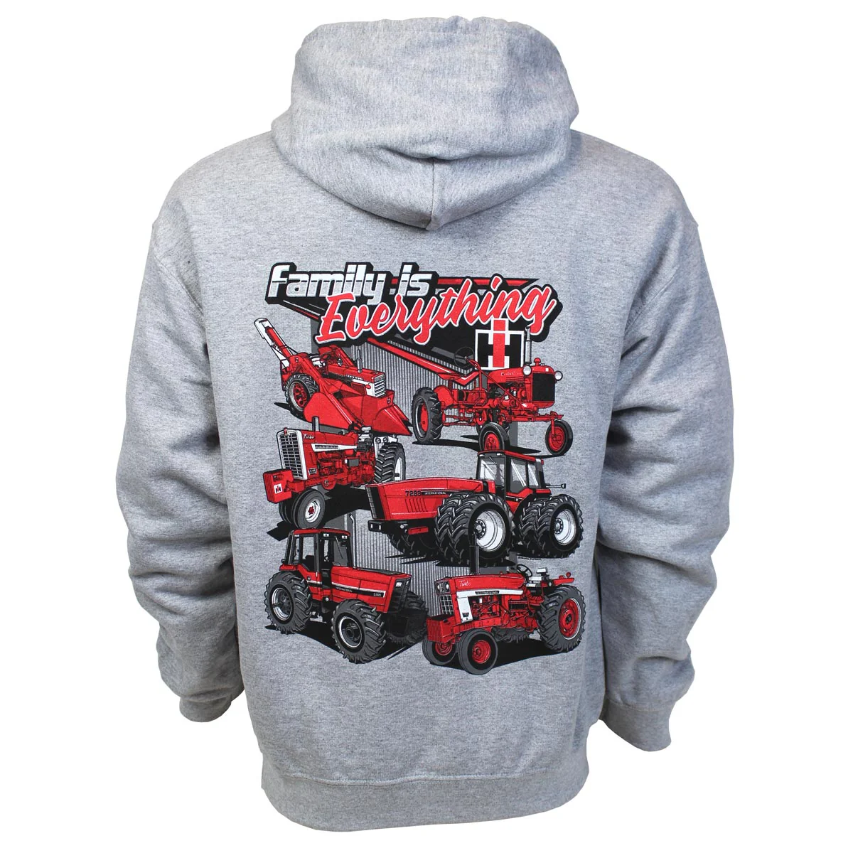 Adult IH Family is Everything Grey Hooded Sweatshirt