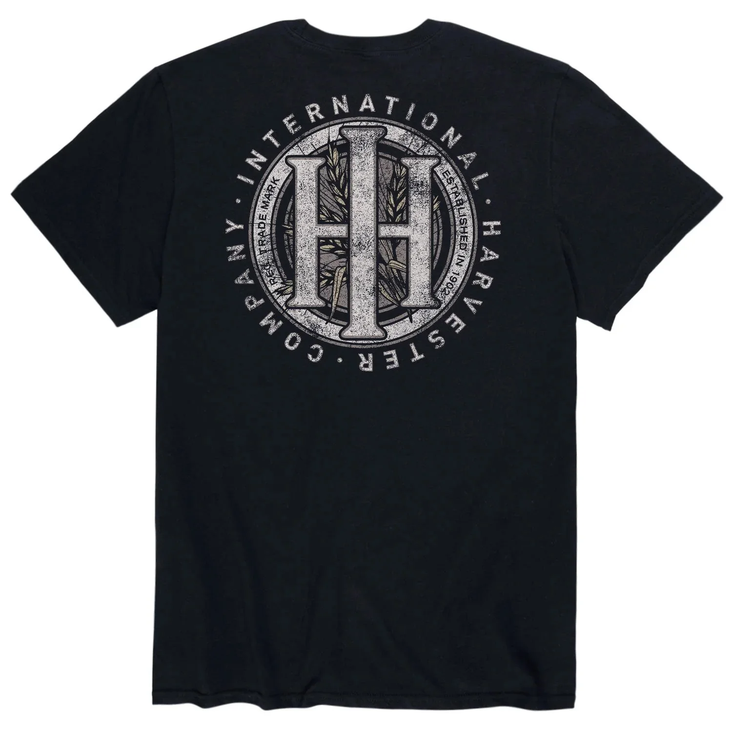 Adult IH Wheat Seal Black Short Sleeve T-Shirt - Image 2