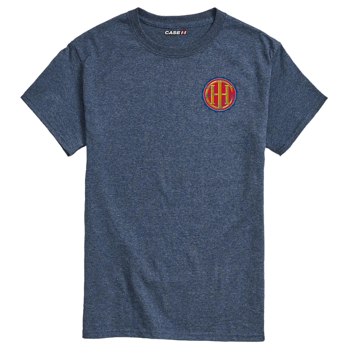 Adult IHC Circle Logo Proudly Serving Since 1902 Heather Blue Short Sleeve T-Shirt - Image 2