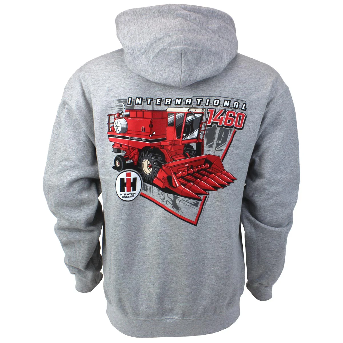 Adult International 1460 Combine Gray Hooded Sweatshirt