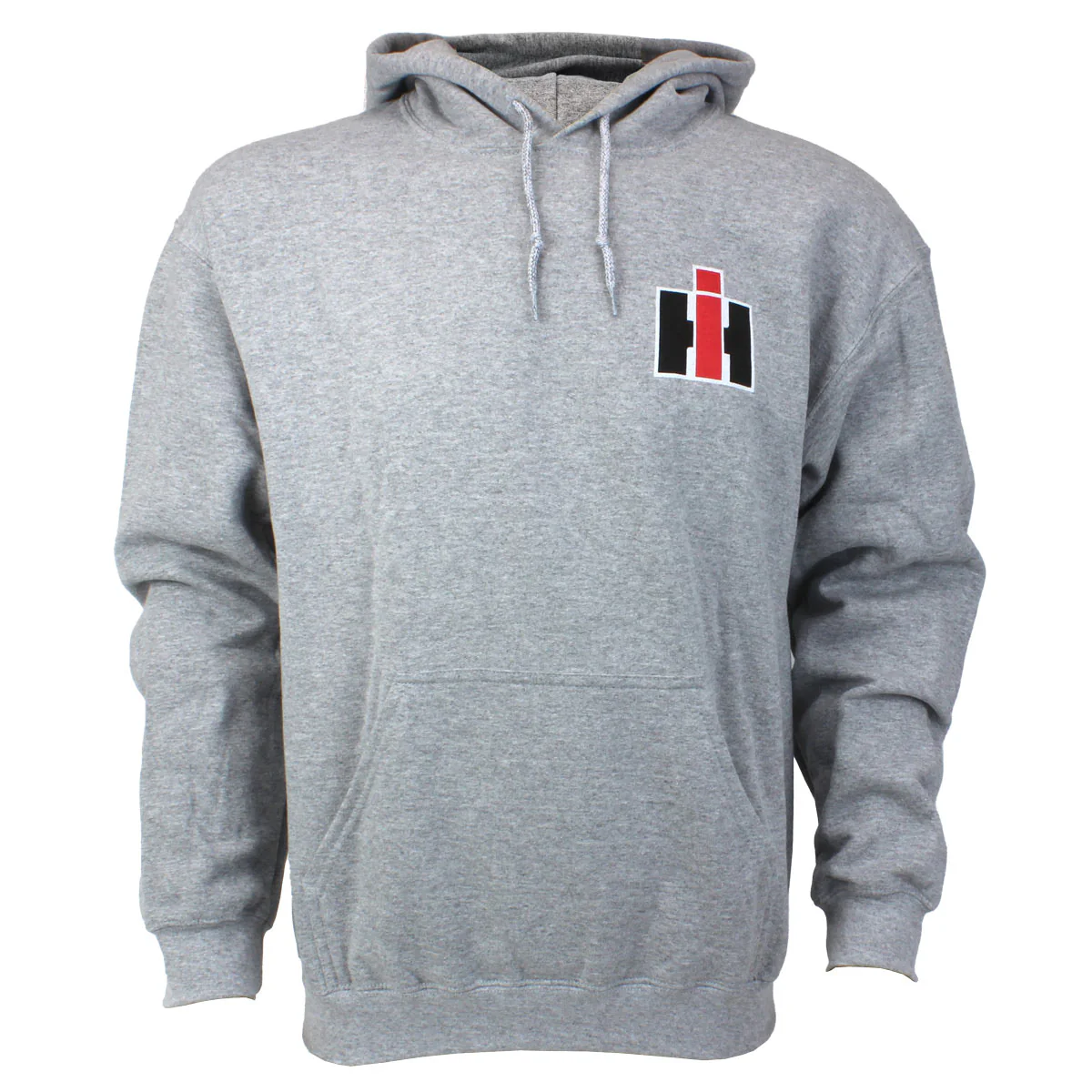 Adult International 1460 Combine Gray Hooded Sweatshirt - Image 2