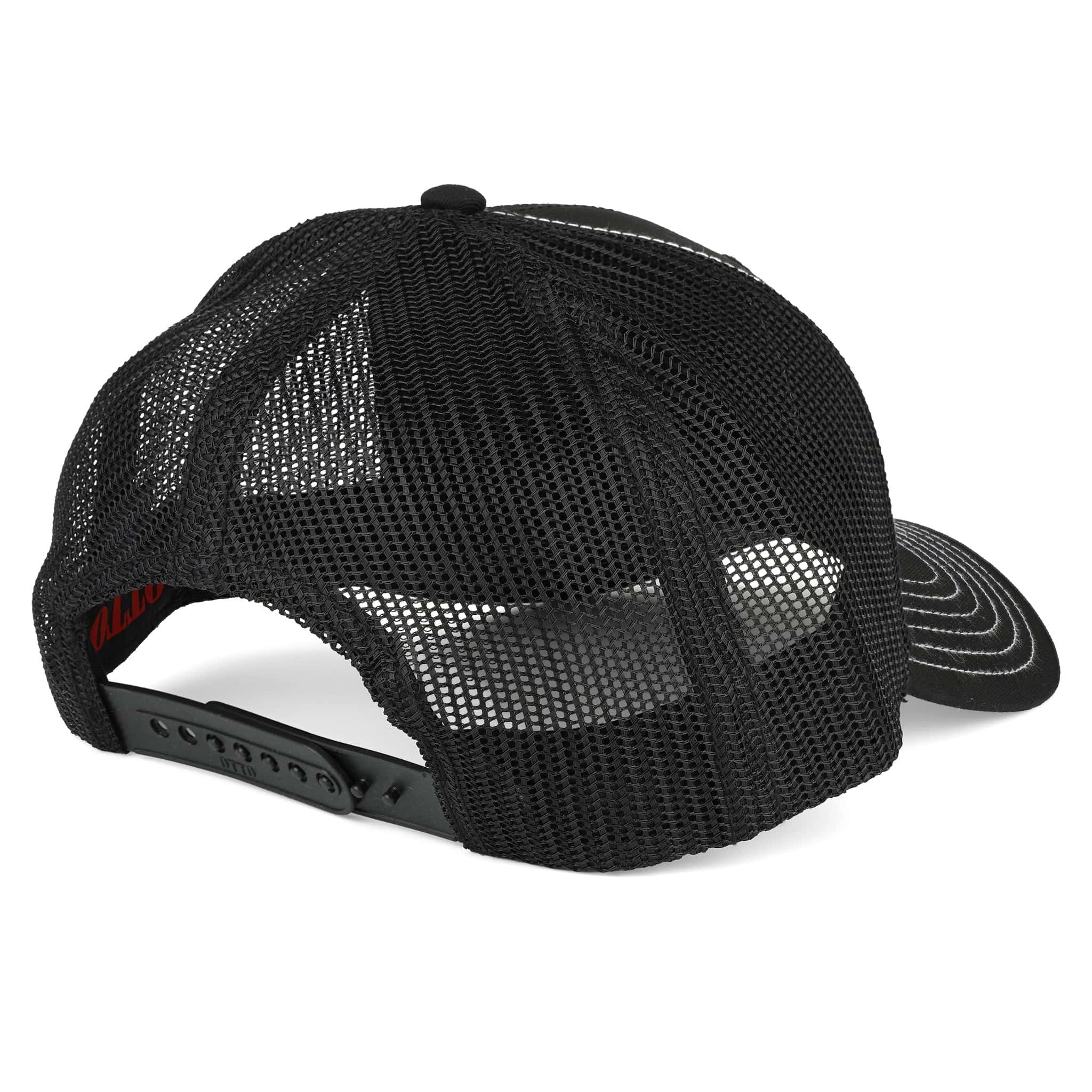 Allis Chalmers Logo Black Mesh Back Cap with White Stitching - Image 3