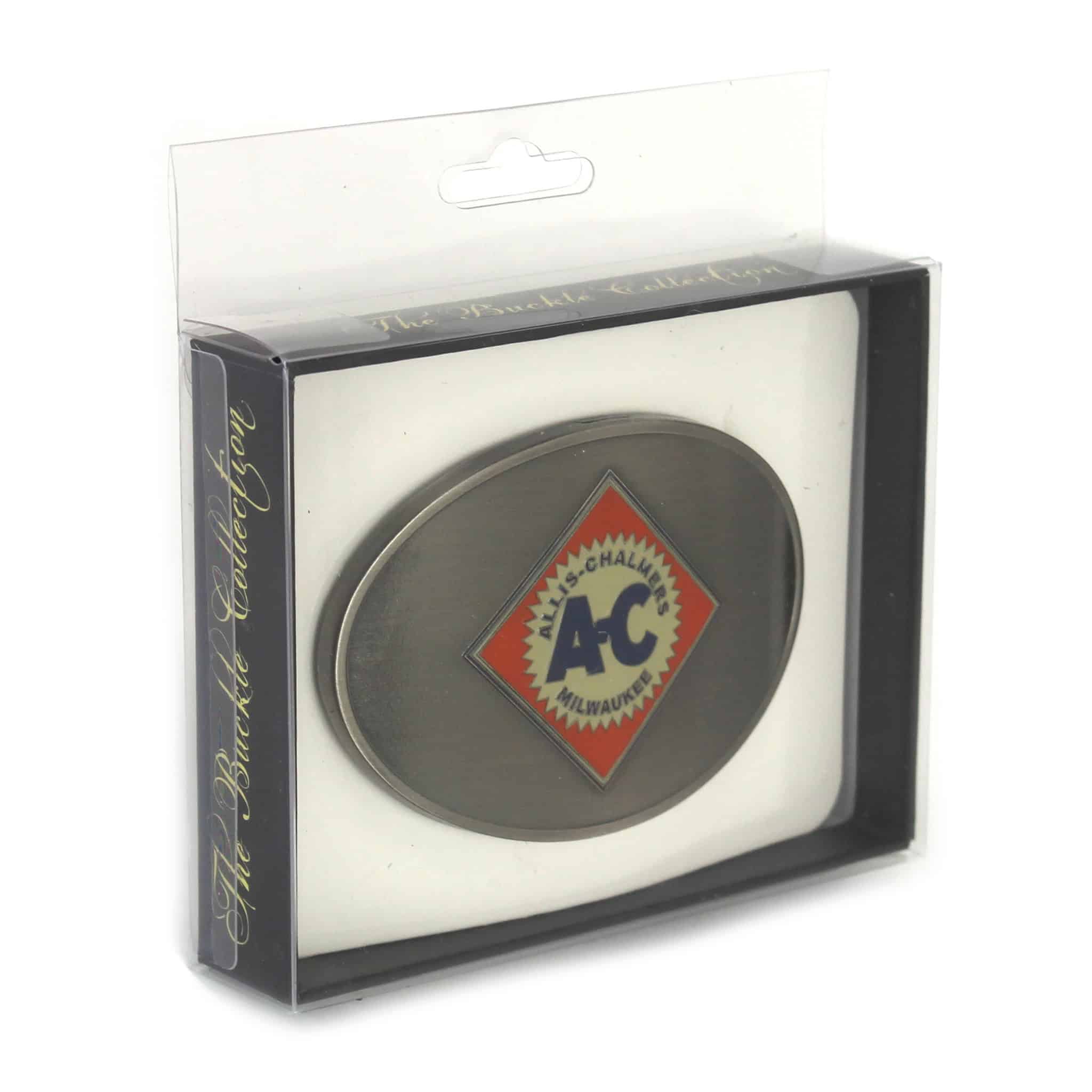 Allis Chalmers Logo Brushed Pewter Buckle - Image 3