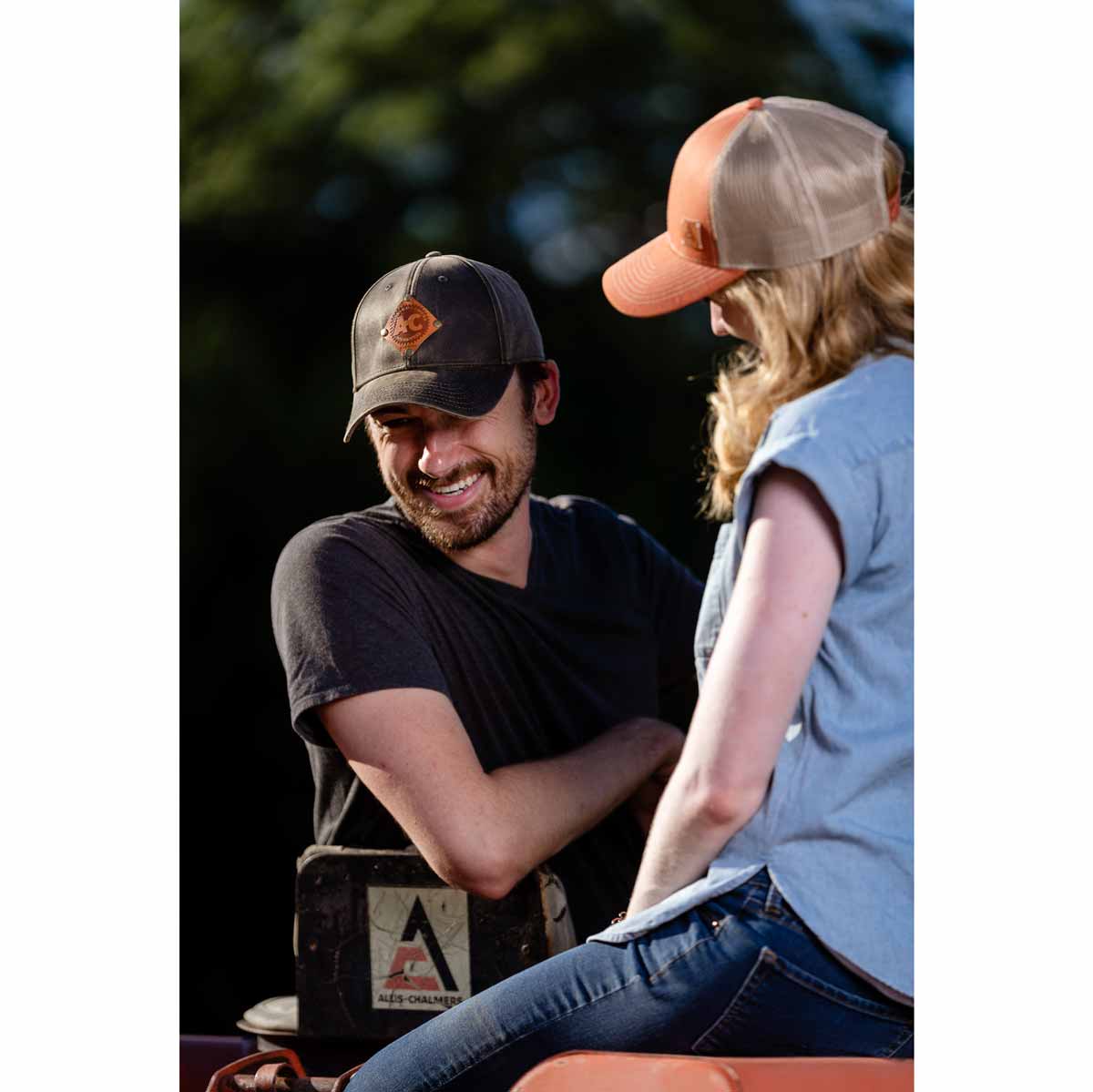 Allis Chalmers Logo Burnt Orange Mesh Back Hat - Image 4