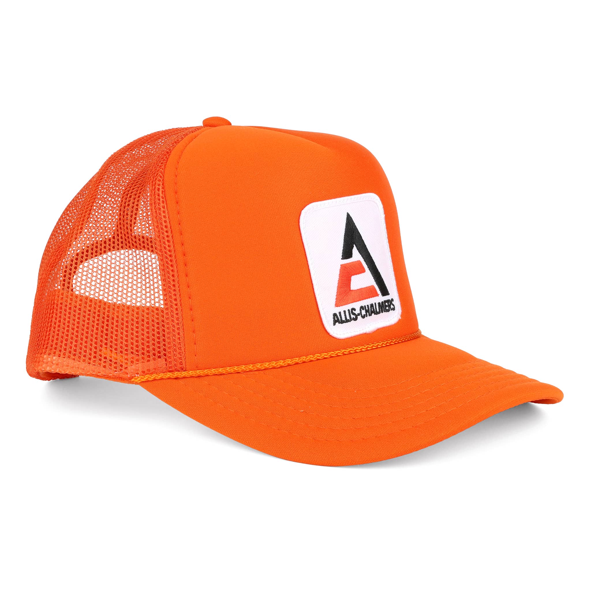 Allis Chalmers Logo Orange Foam Trucker Rope Hat - Image 2