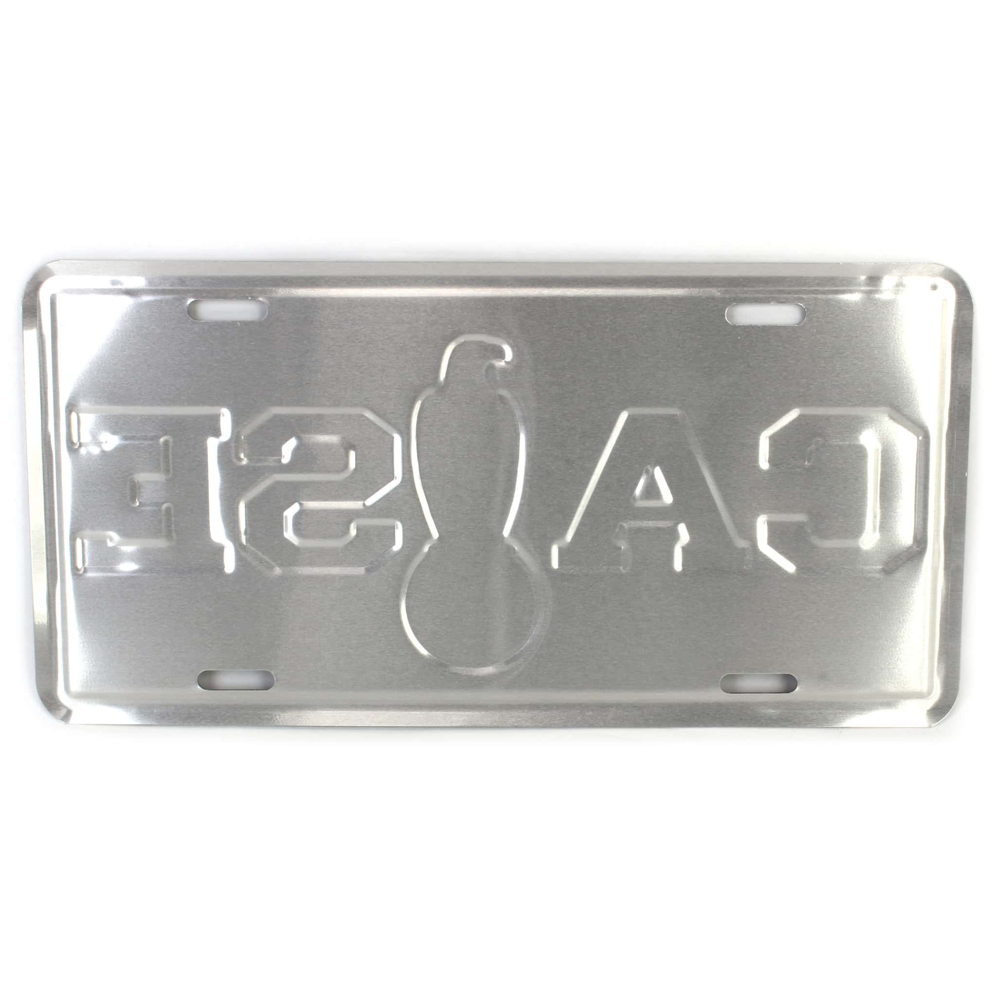 Case Old Abe Eagle Metal License Plate with Embossing - Image 2