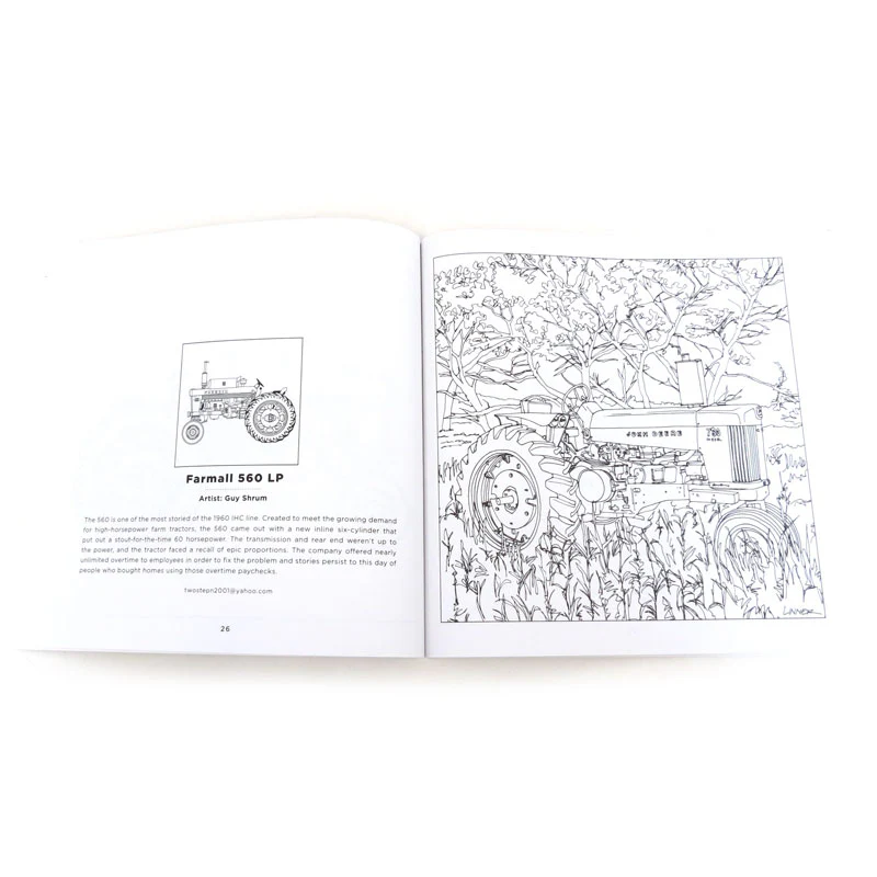 Art of the Tractor Coloring Book with 80 Pages - Image 3