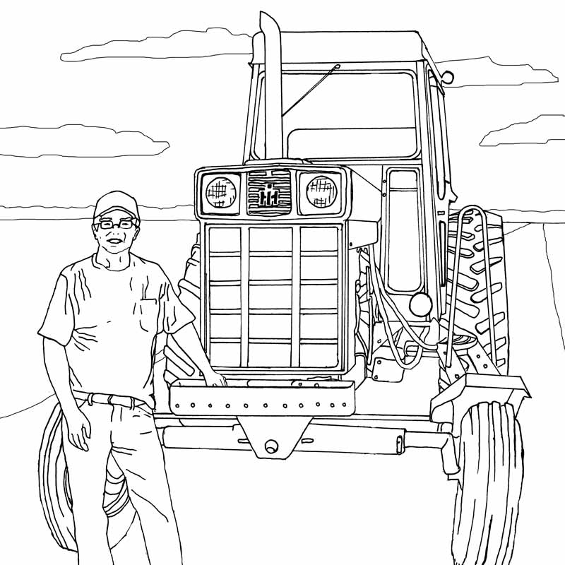 Art of the Tractor Coloring Book with 80 Pages - Image 7