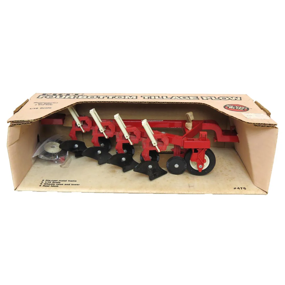 (B&D) 1/16 Four Bottom Trailing Tillage Plow by ERTL - Damaged Item