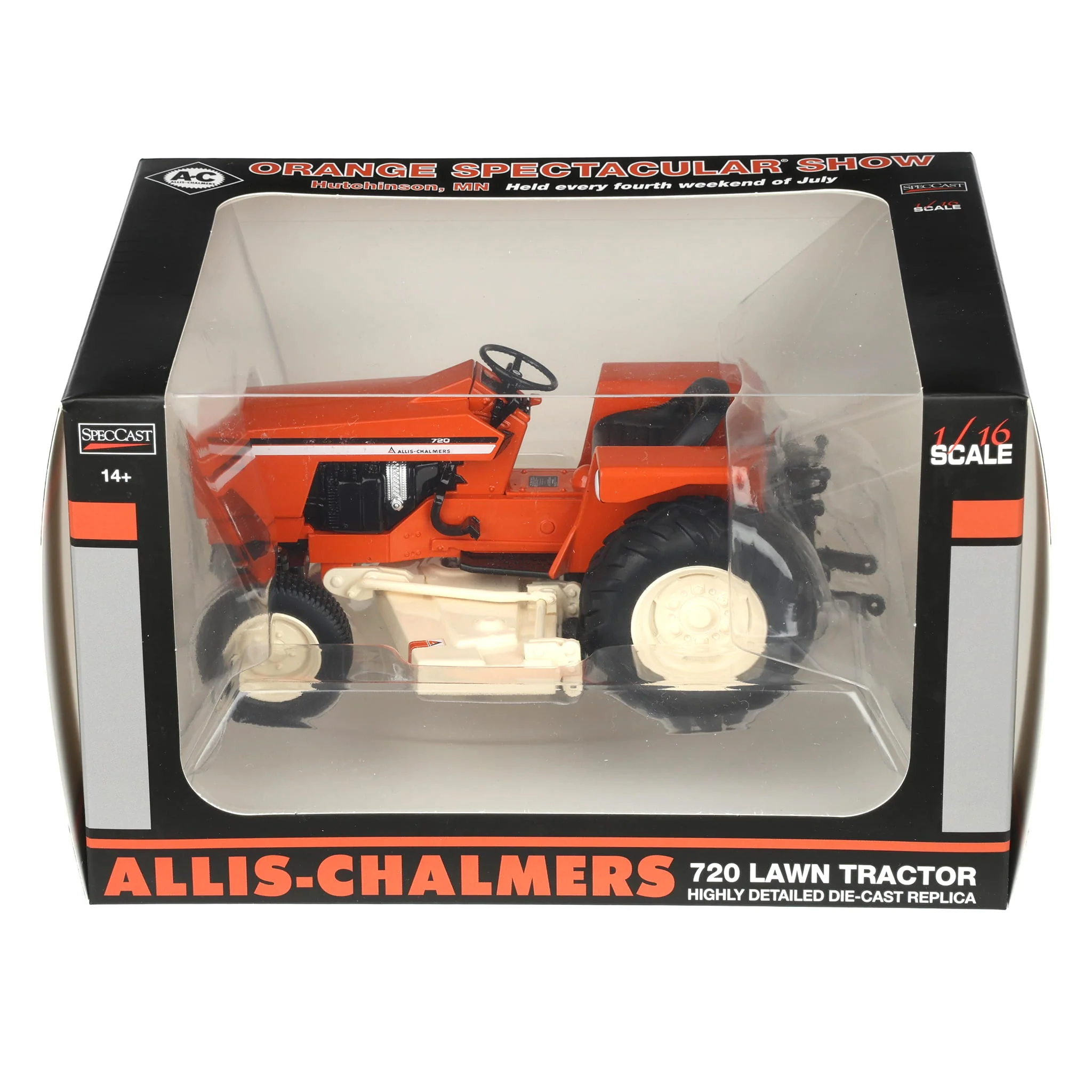 1/16 Allis Chalmers 720 Lawn Tractor by SpecCast, 2025 Orange Spectacular Show - Image 8