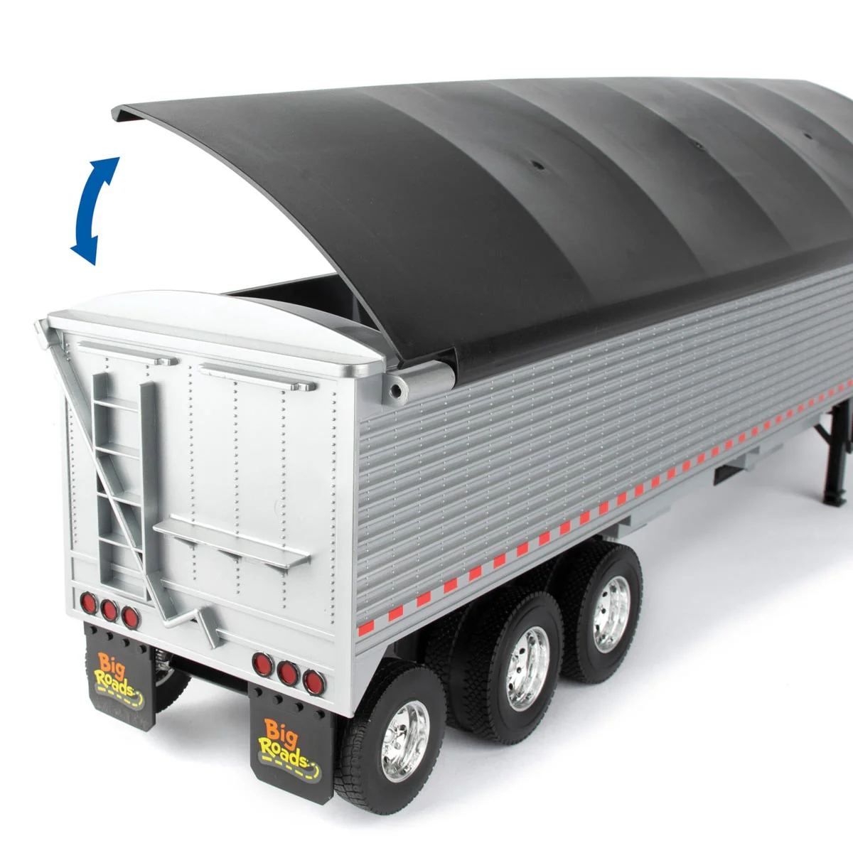 (B&D) 1/16 Big Roads Black Peterbilt Model 367 with Grain Trailer and Lights & Sounds - Damaged Item - Image 5