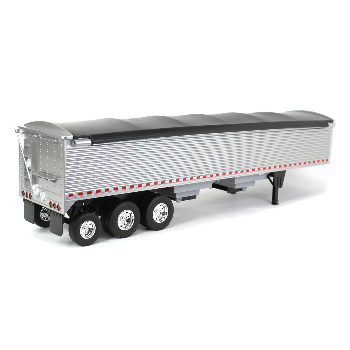 (B&D) 1/16 Big Roads Black Peterbilt Model 367 with Grain Trailer and Lights & Sounds - Missing Box - Image 2
