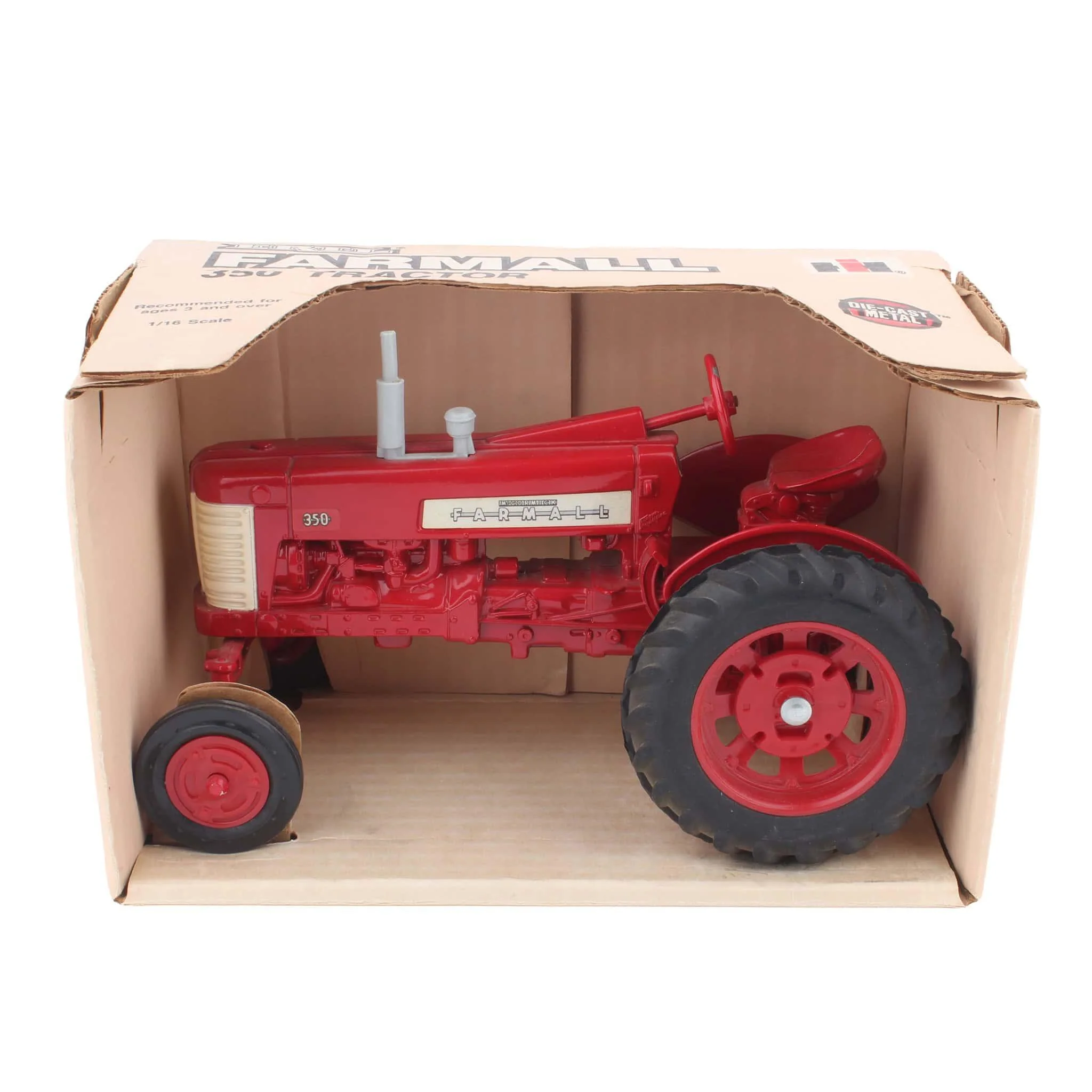 (B&D) 1/16 IH Farmall 350 Wide Front Tractor by ERTL - Damaged Item