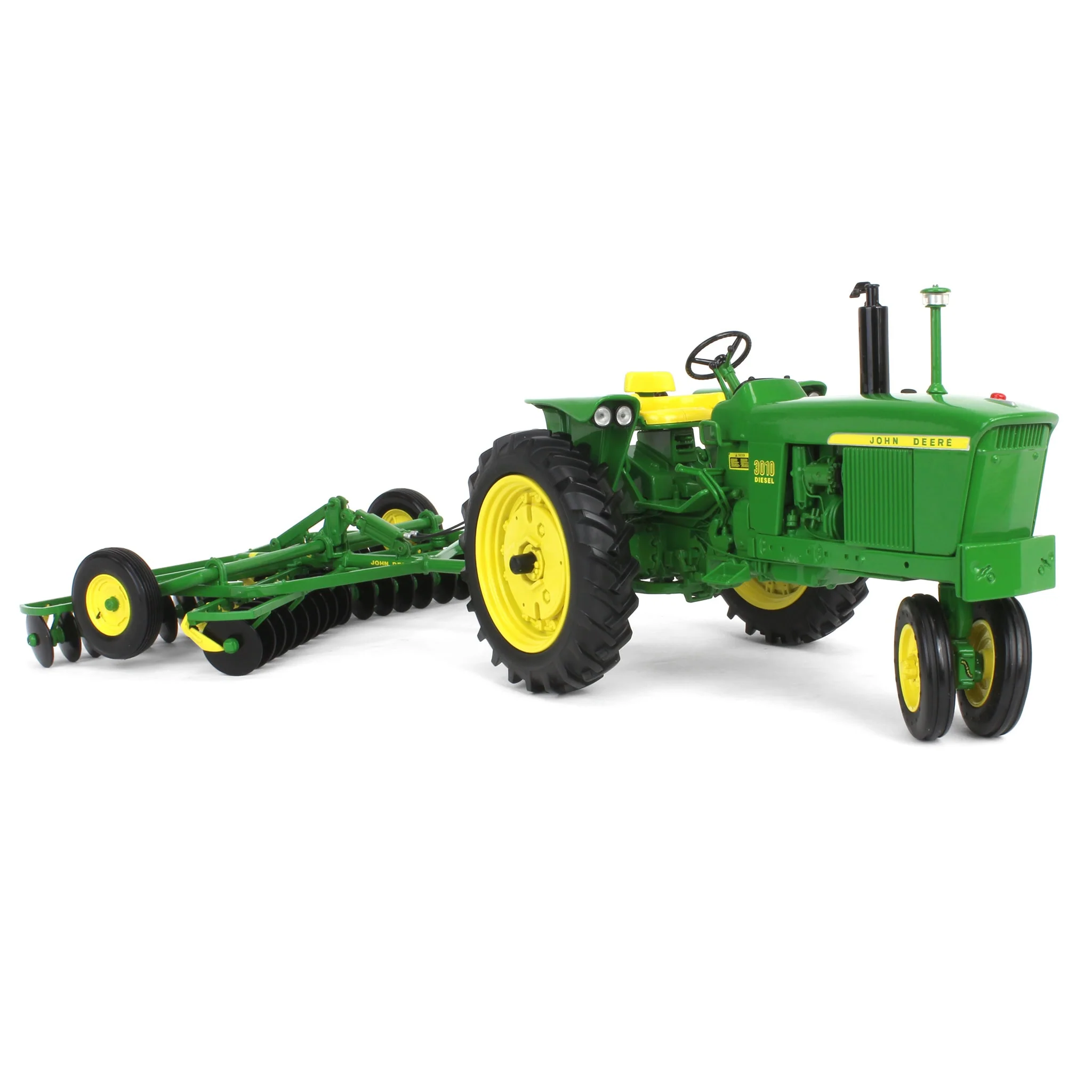 (B&D) 1/16 John Deere 3010 Diesel Tractor with RW Disk, ERTL Precision Heritage Series - Damaged Box - Image 2