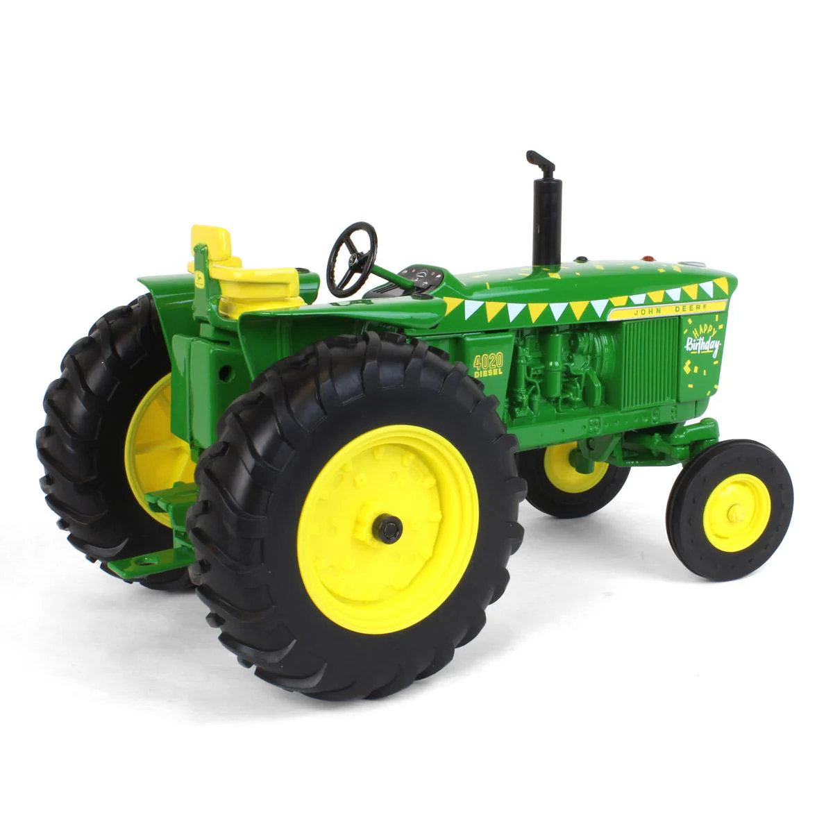 (B&D) 1/16 John Deere 4020 "Happy Birthday" Tractor with Wide Front by ERTL - Damaged Box - Image 3