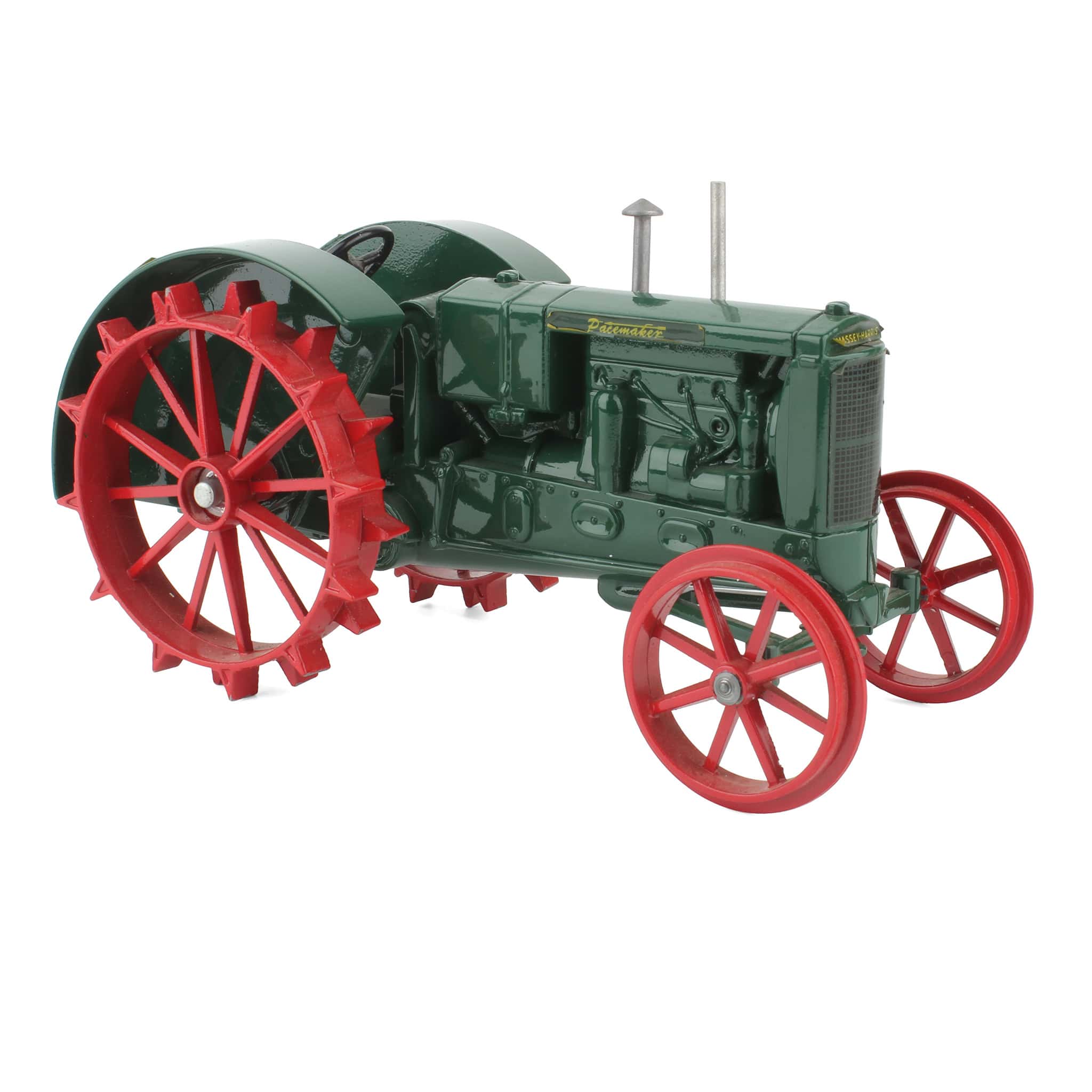 (B&D) 1/16 Massey Harris Green Pacemaker Tractor with Steel Wheels, December 1989 Pacemaker Collector Edition - Damaged Item, LOOSE - Image 2