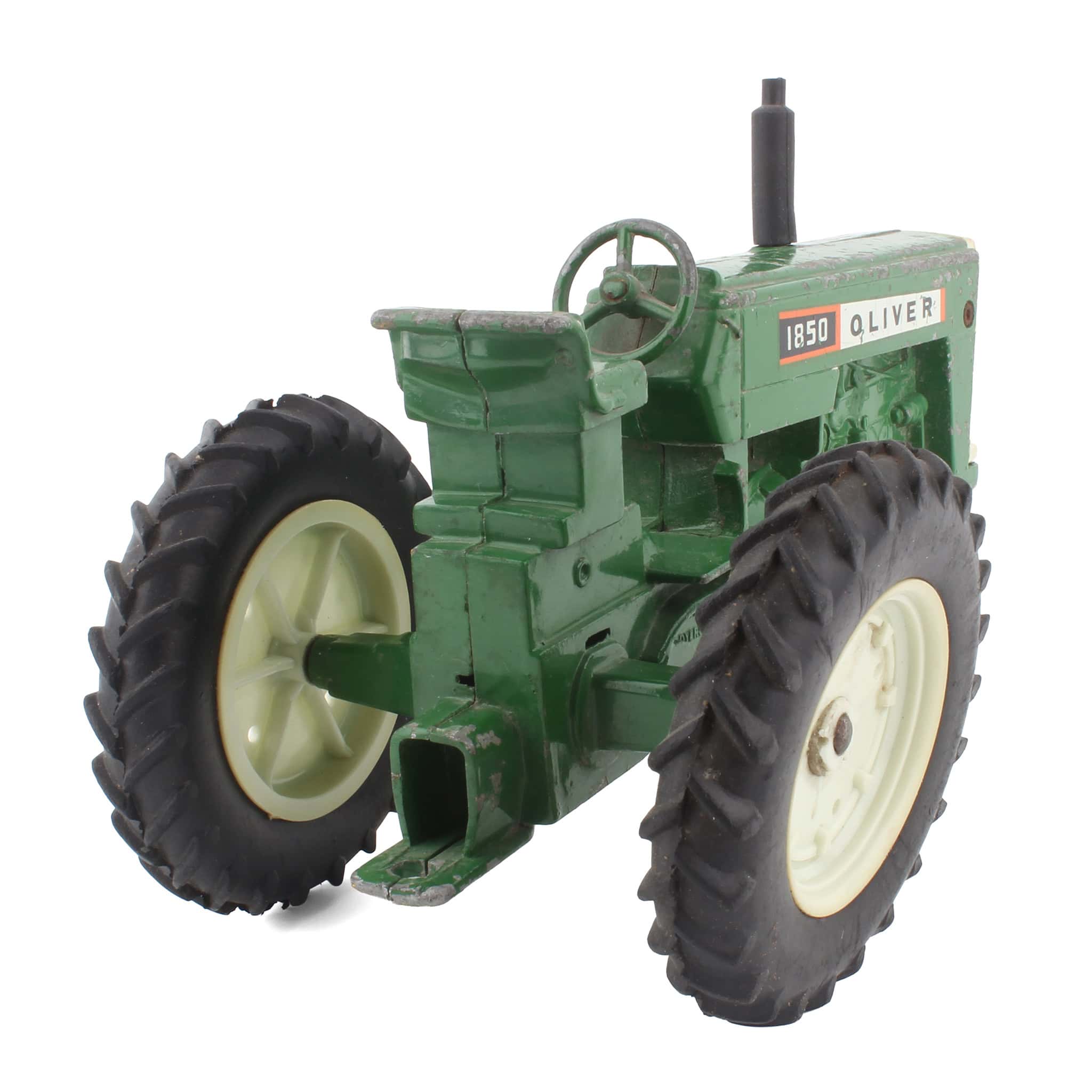 (B&D) 1/16 Oliver 1850 Tractor with Narrow Front, Made by ERTL in the 1960s - Loose, Damaged Item - Image 3