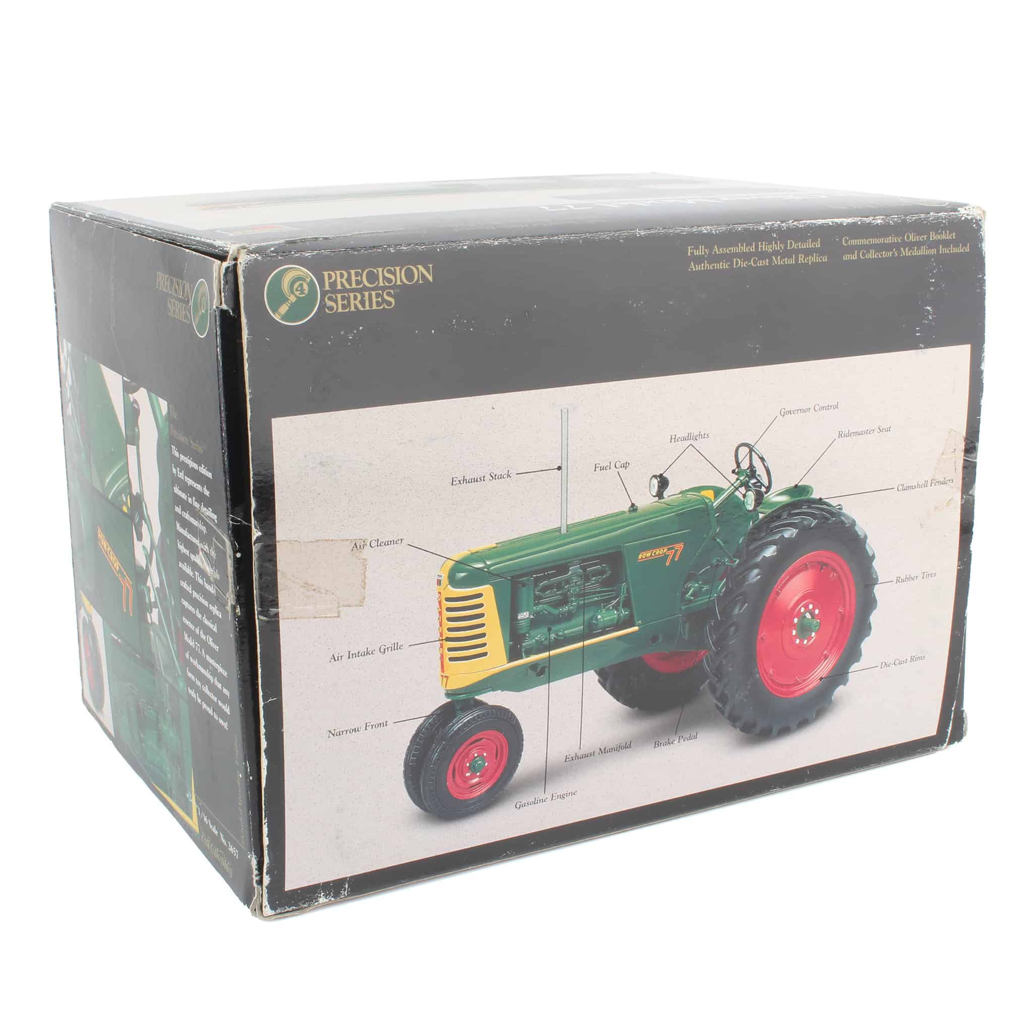 (B&D) 1/16 Oliver 77 Narrow Front Tractor, Precision Series by ERTL - Box Damage - Image 2