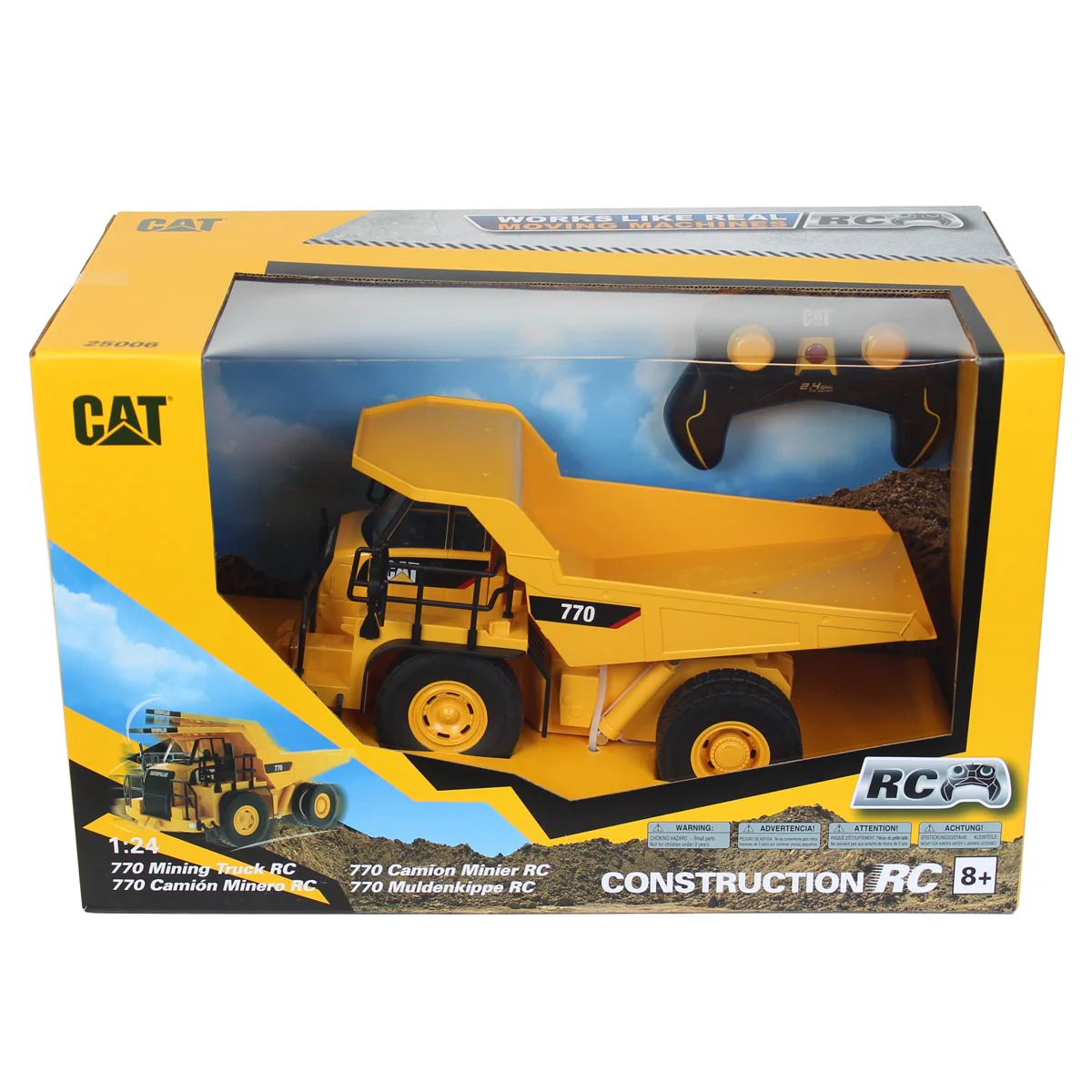 (B&D) 1/24 Radio Control Caterpillar 770 Mining Truck, Made of Durable Plastic - Damaged Item - Image 8