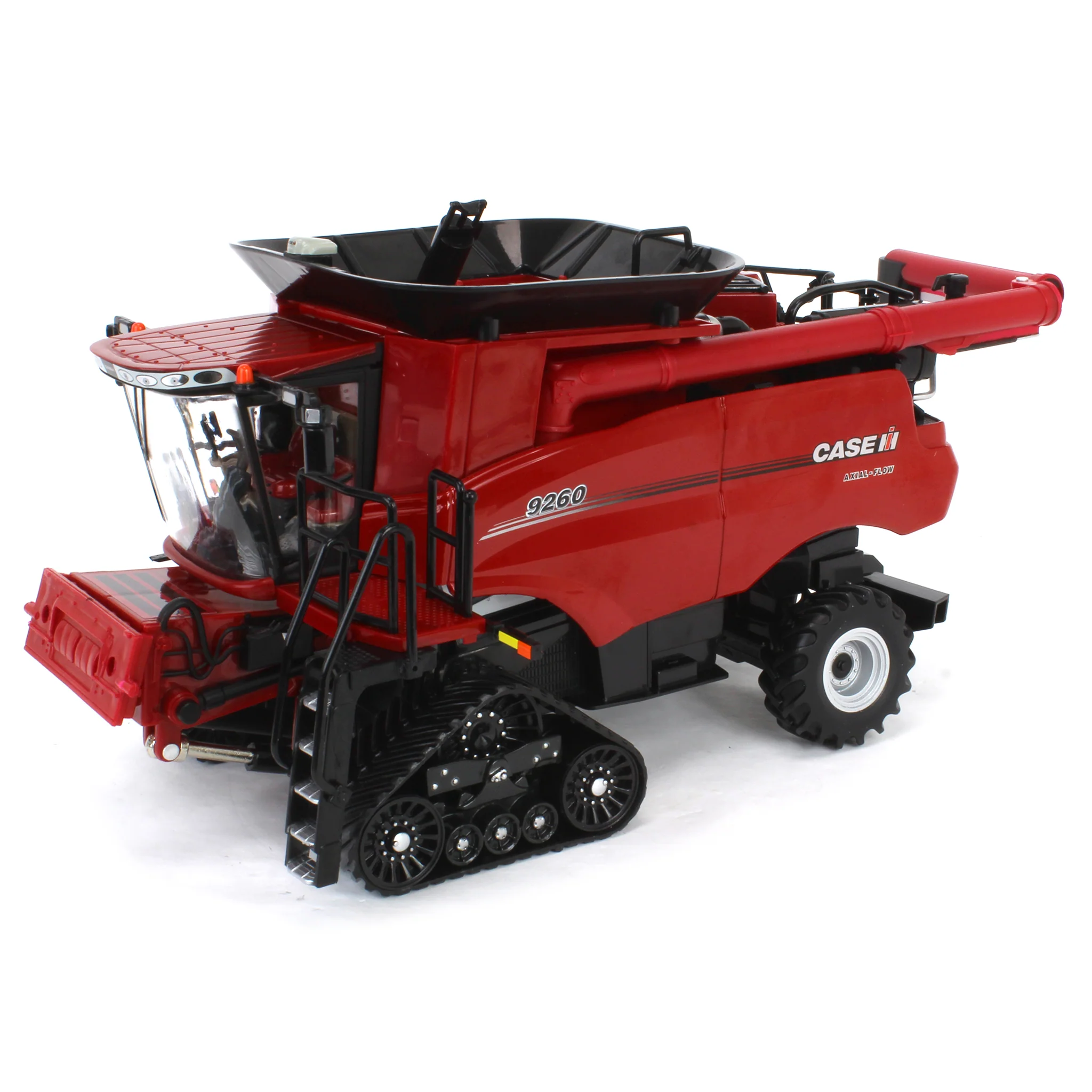1/32 Case IH Axial-Flow 9260 Tracked Combine with Corn & Grain Heads, ERTL Prestige Collection - Image 11