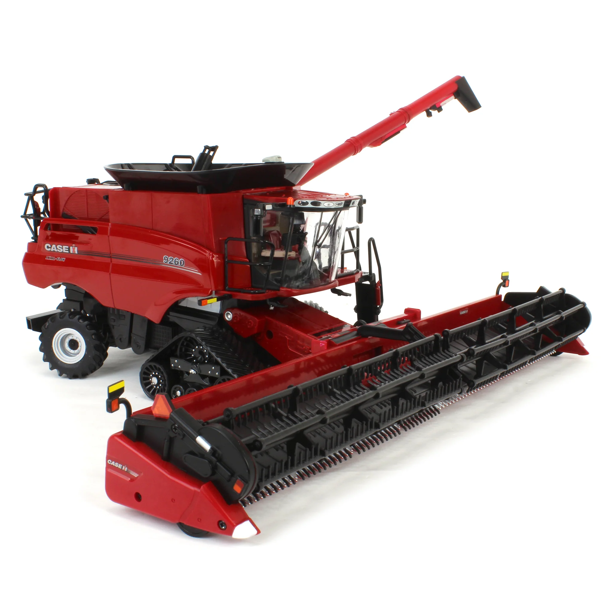 1/32 Case IH Axial-Flow 9260 Tracked Combine with Corn & Grain Heads, ERTL Prestige Collection - Image 3