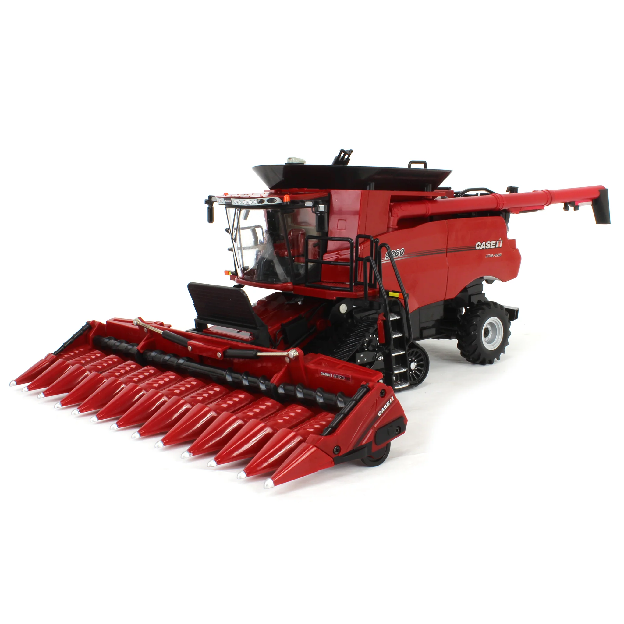 1/32 Case IH Axial-Flow 9260 Tracked Combine with Corn & Grain Heads, ERTL Prestige Collection - Image 6